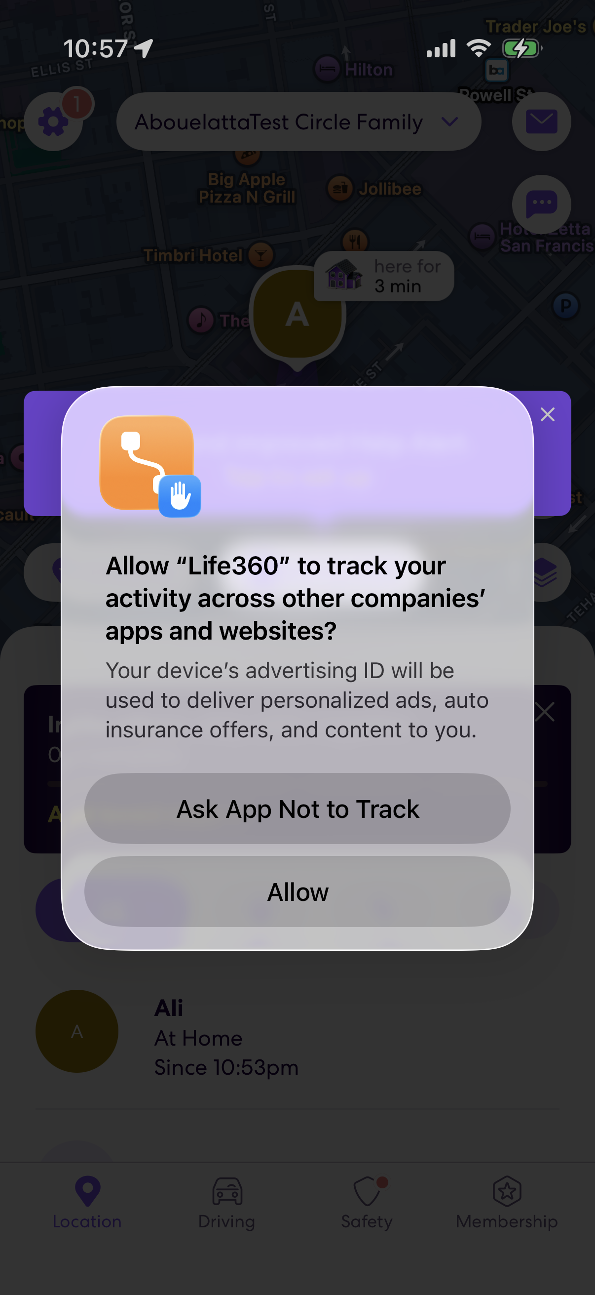 Step 2 of Life360 Tracking Opt-in