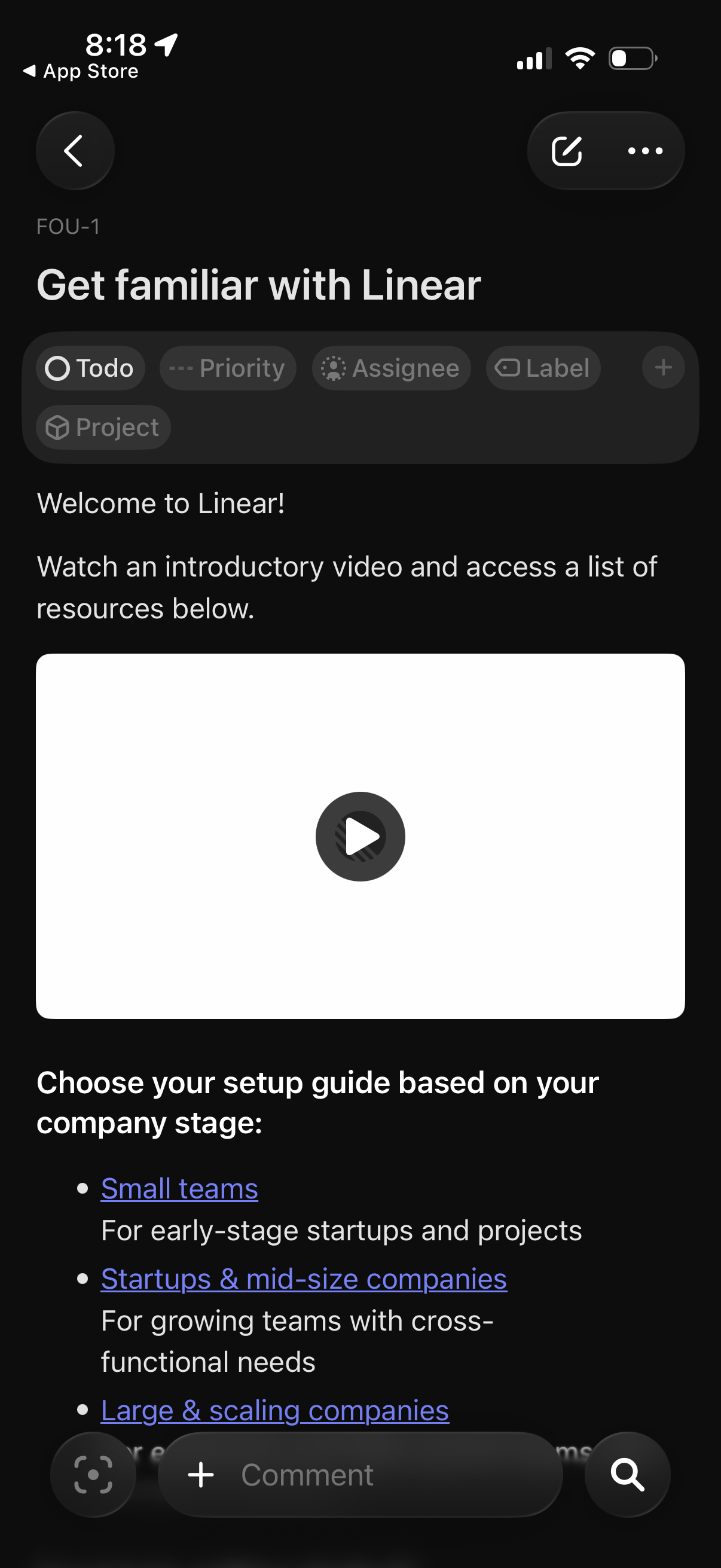 linear app screenshot 7