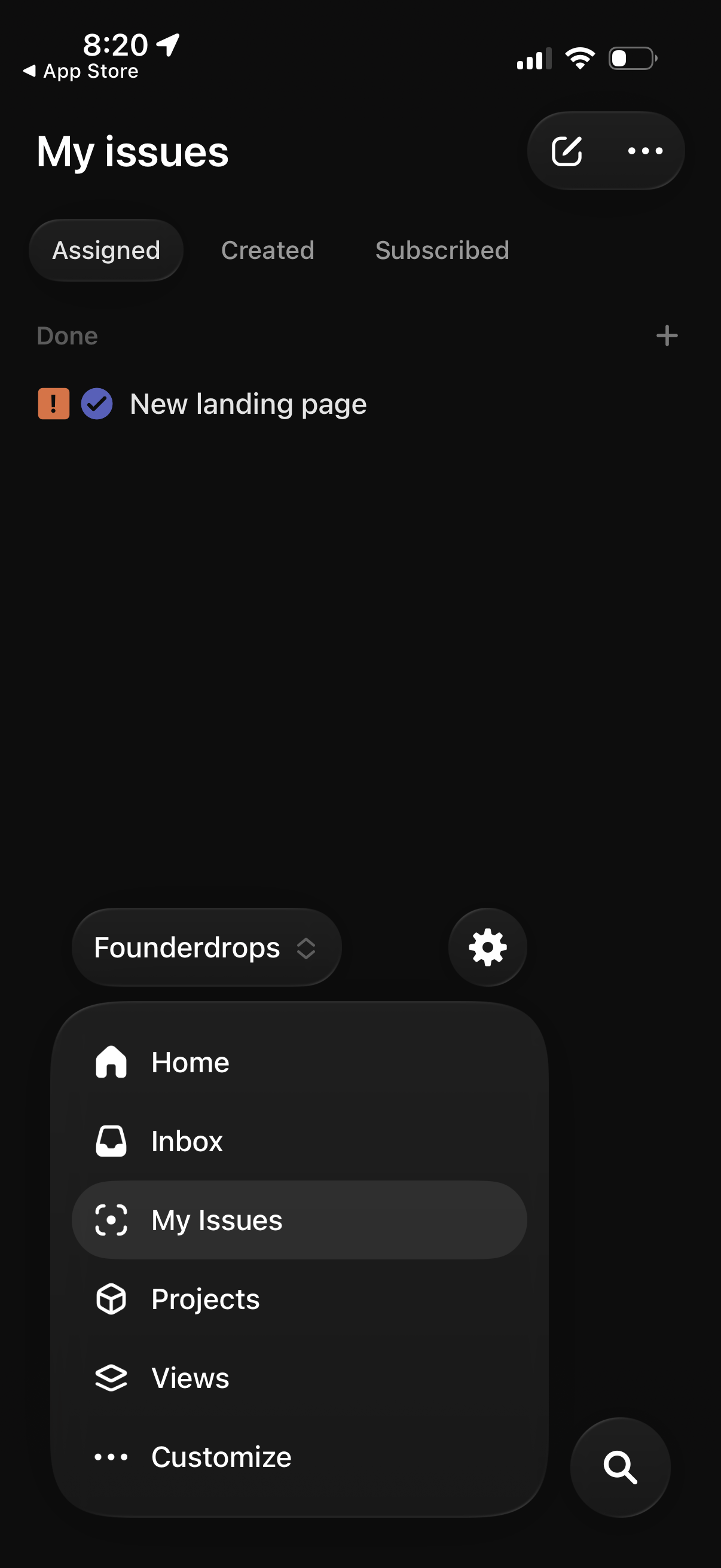 linear app screenshot 2