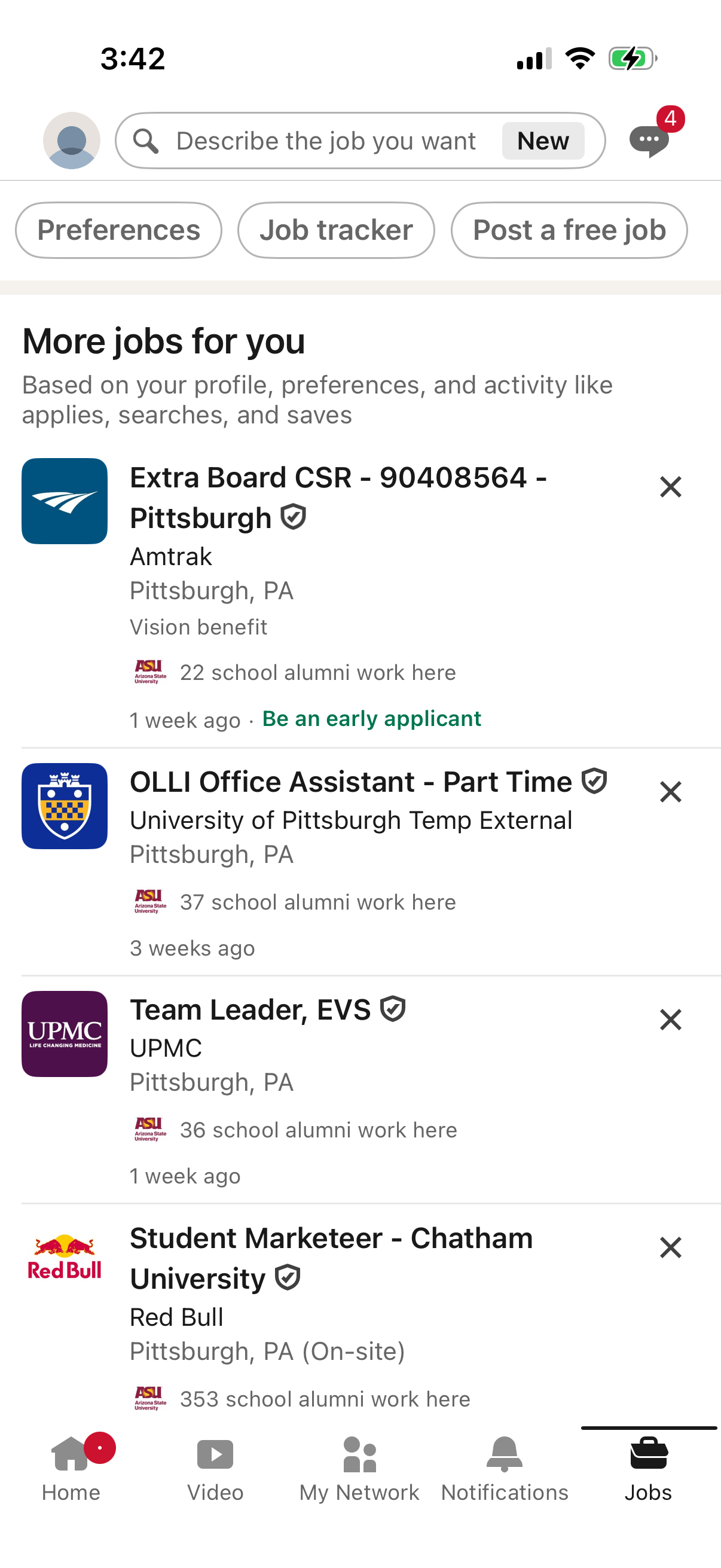 linkedin screen