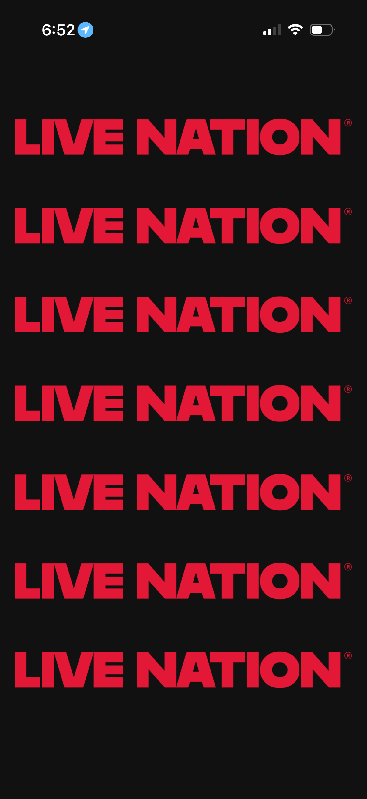 livenation app screenshot 2