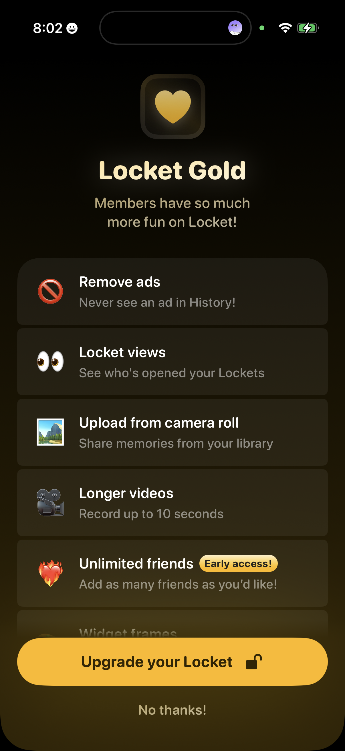 locket screen
