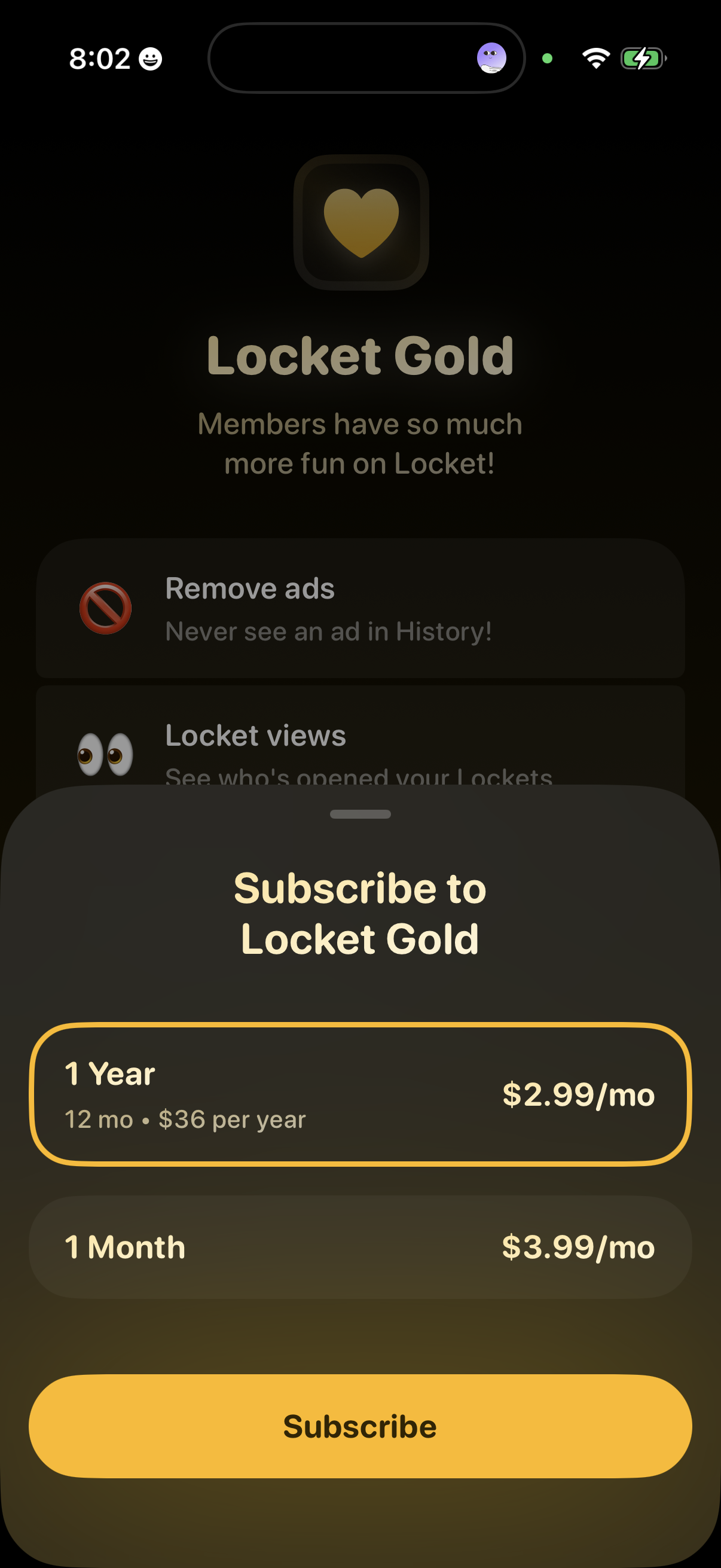 locket screen