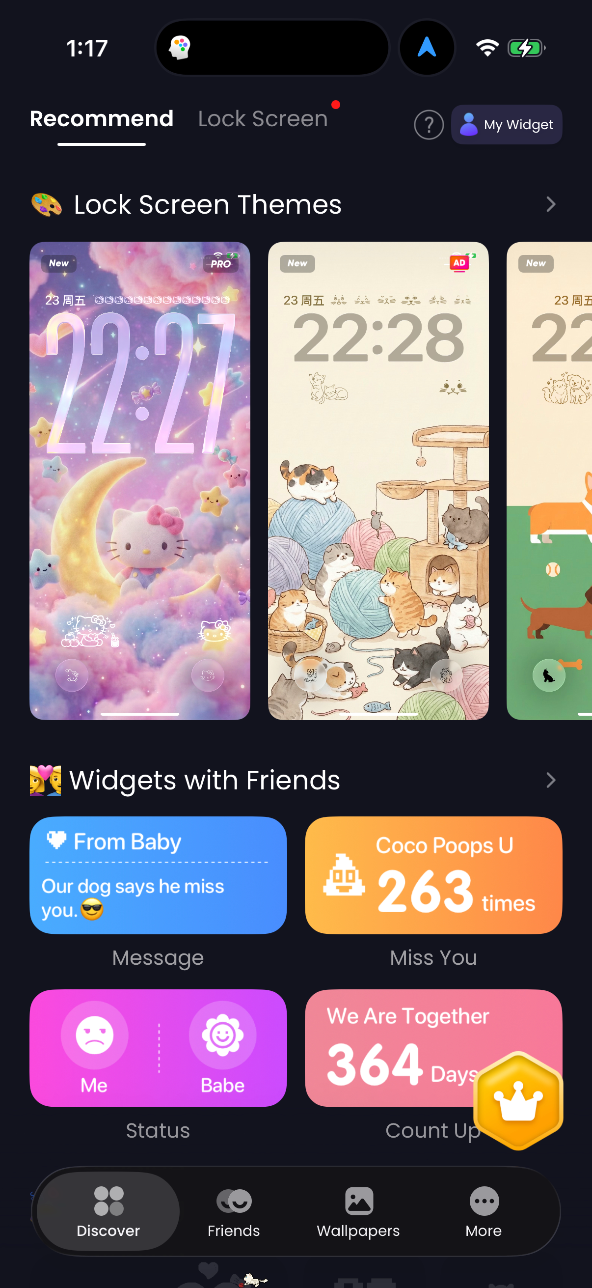 Step 1 of lockwidget Main_tabs