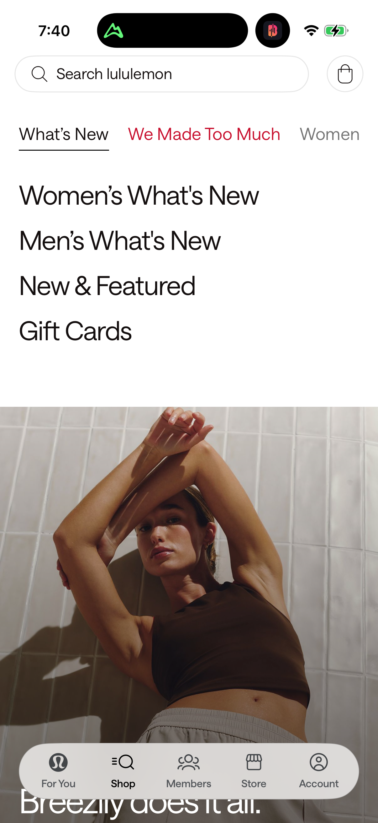 Step 2 of lululemon Main_tabs