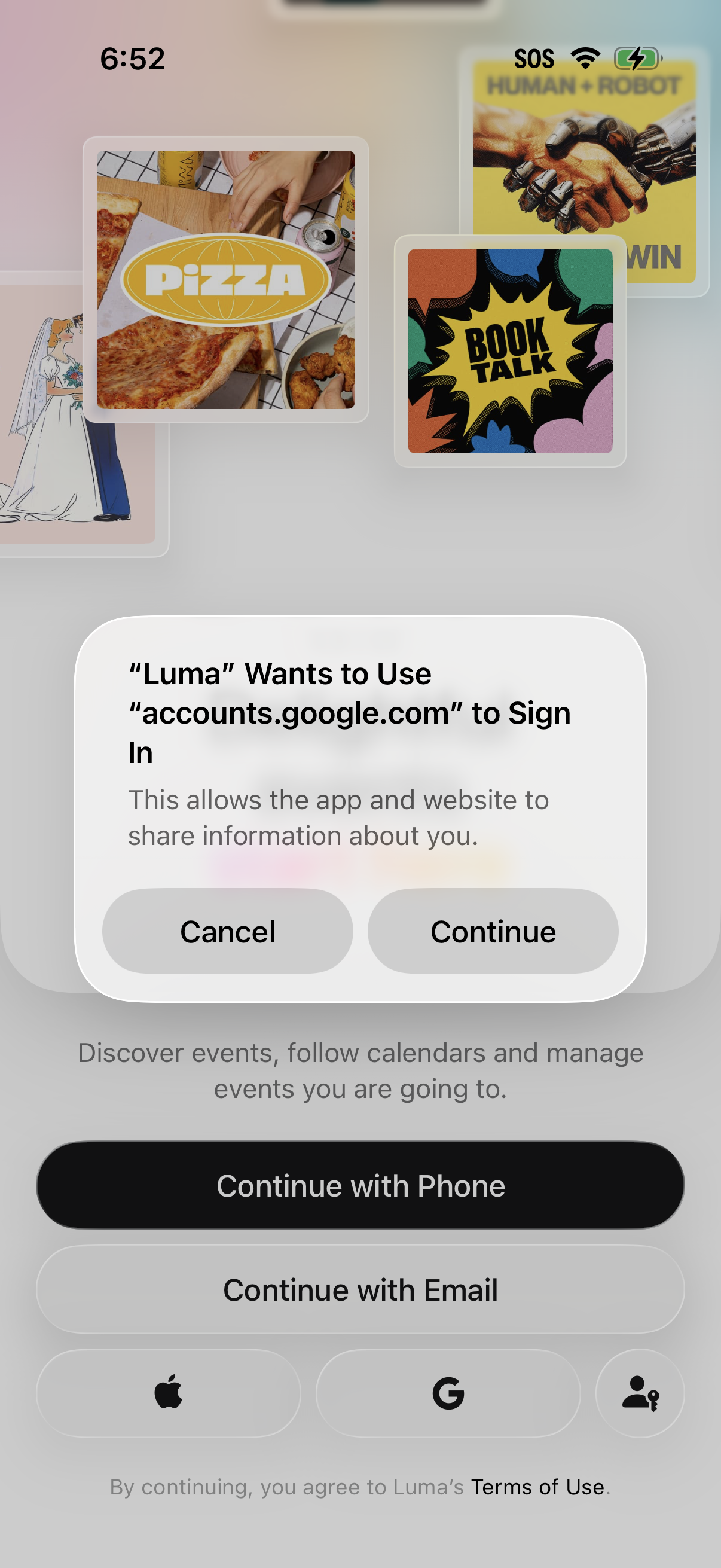 Step 3 of Luma Onboarding