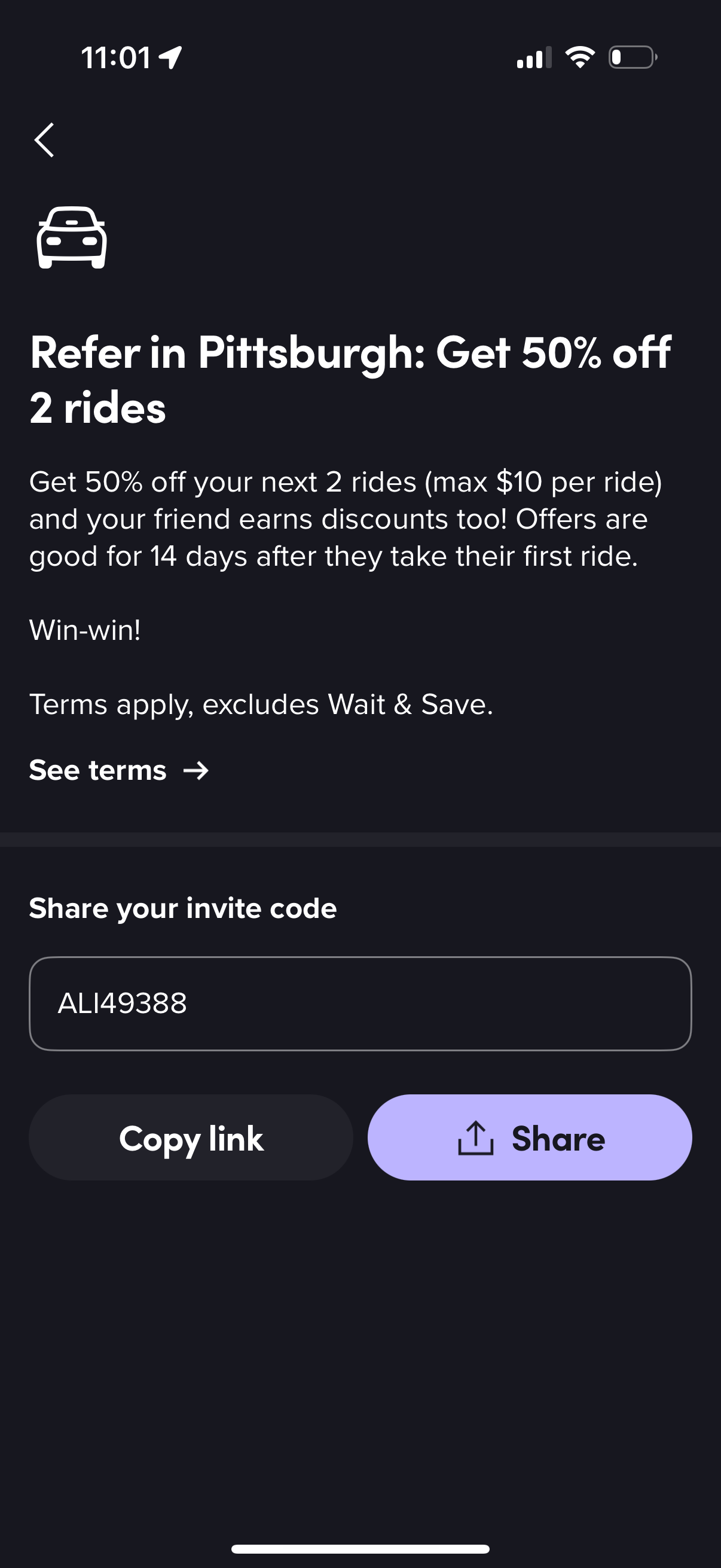 lyft app screenshot 96