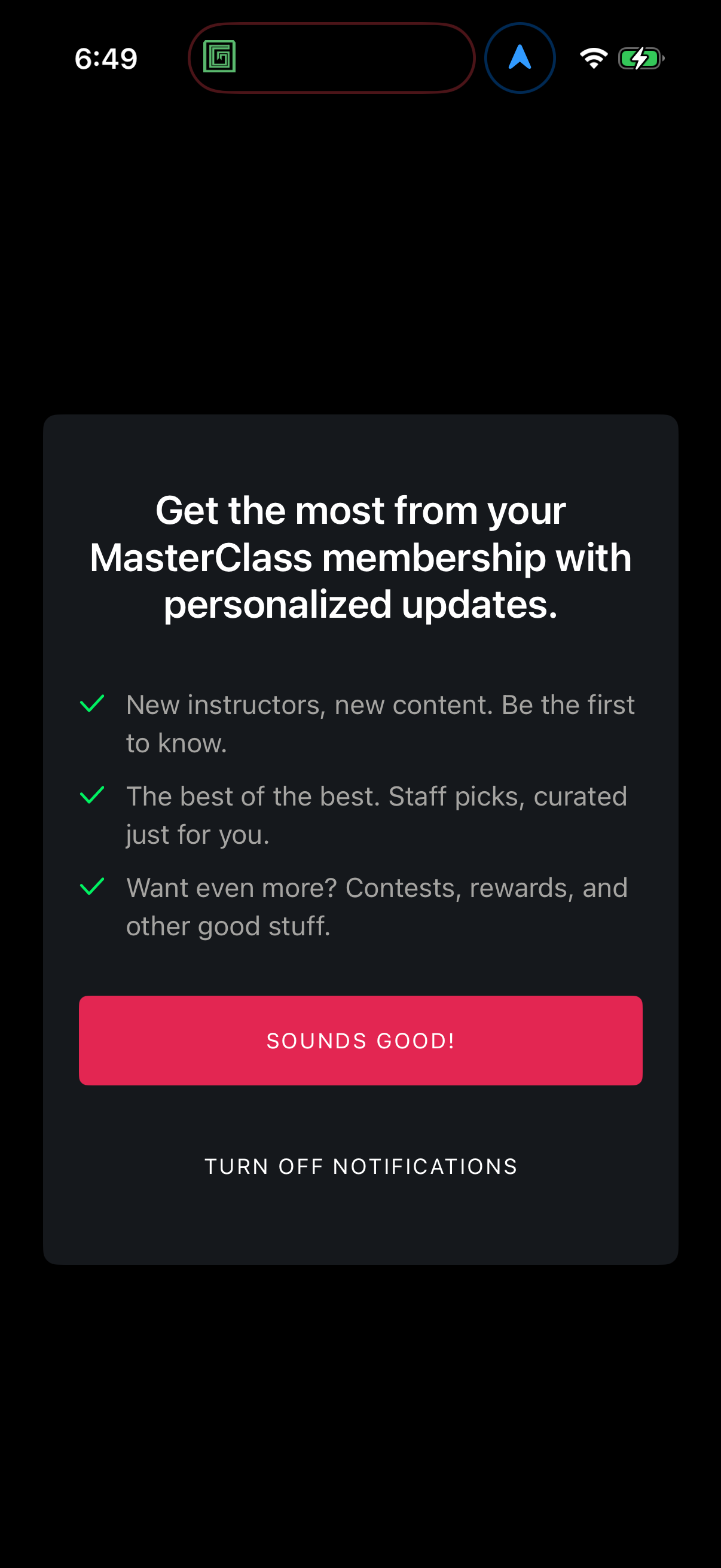 masterclass app screenshot 1