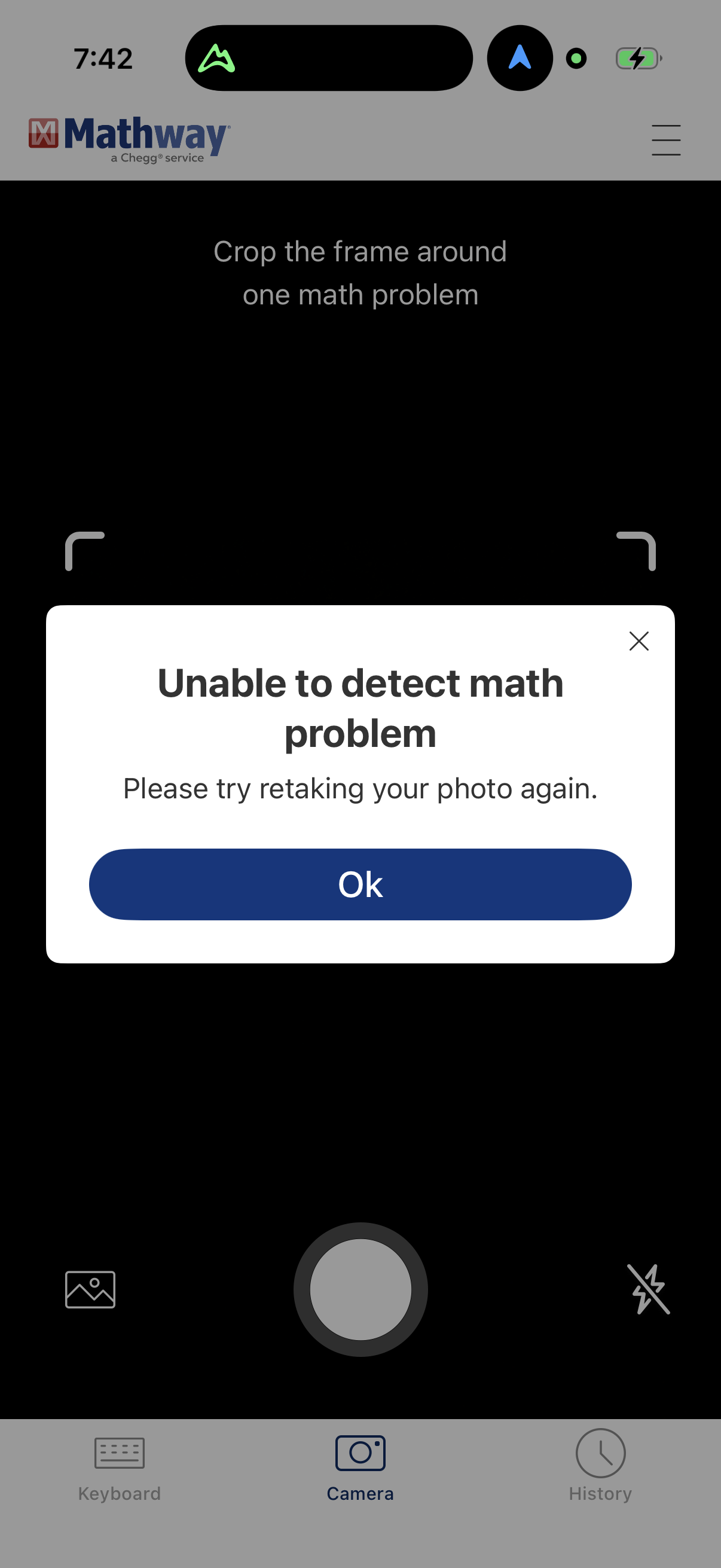 mathway screen