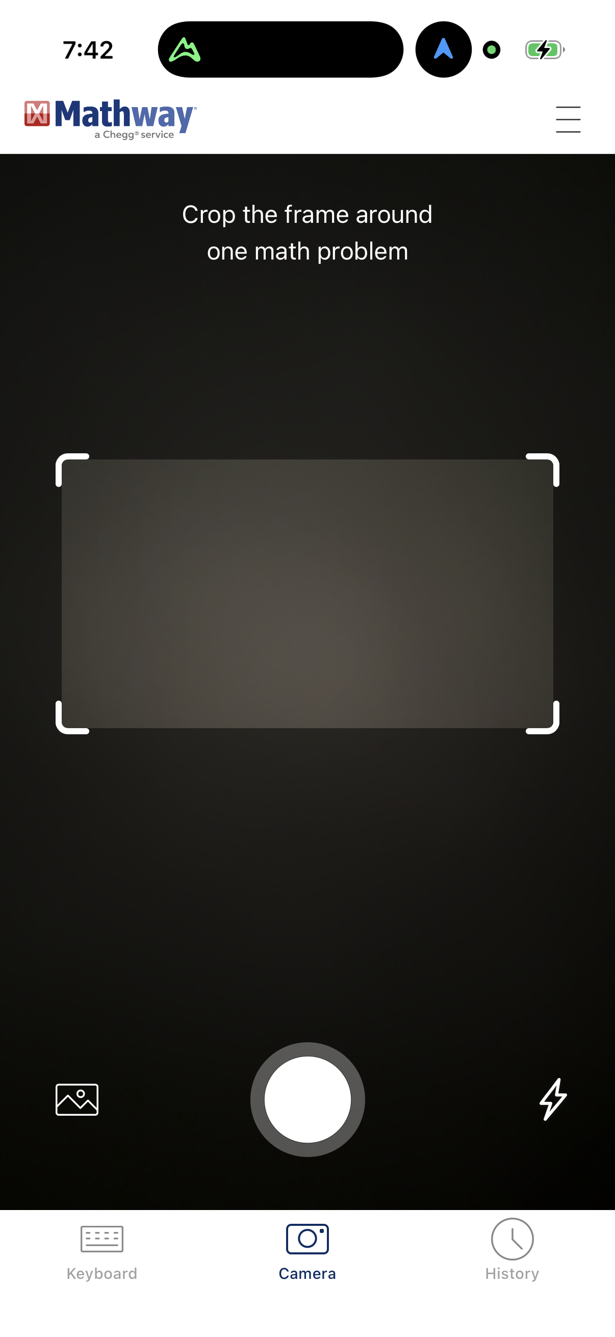 mathway screen