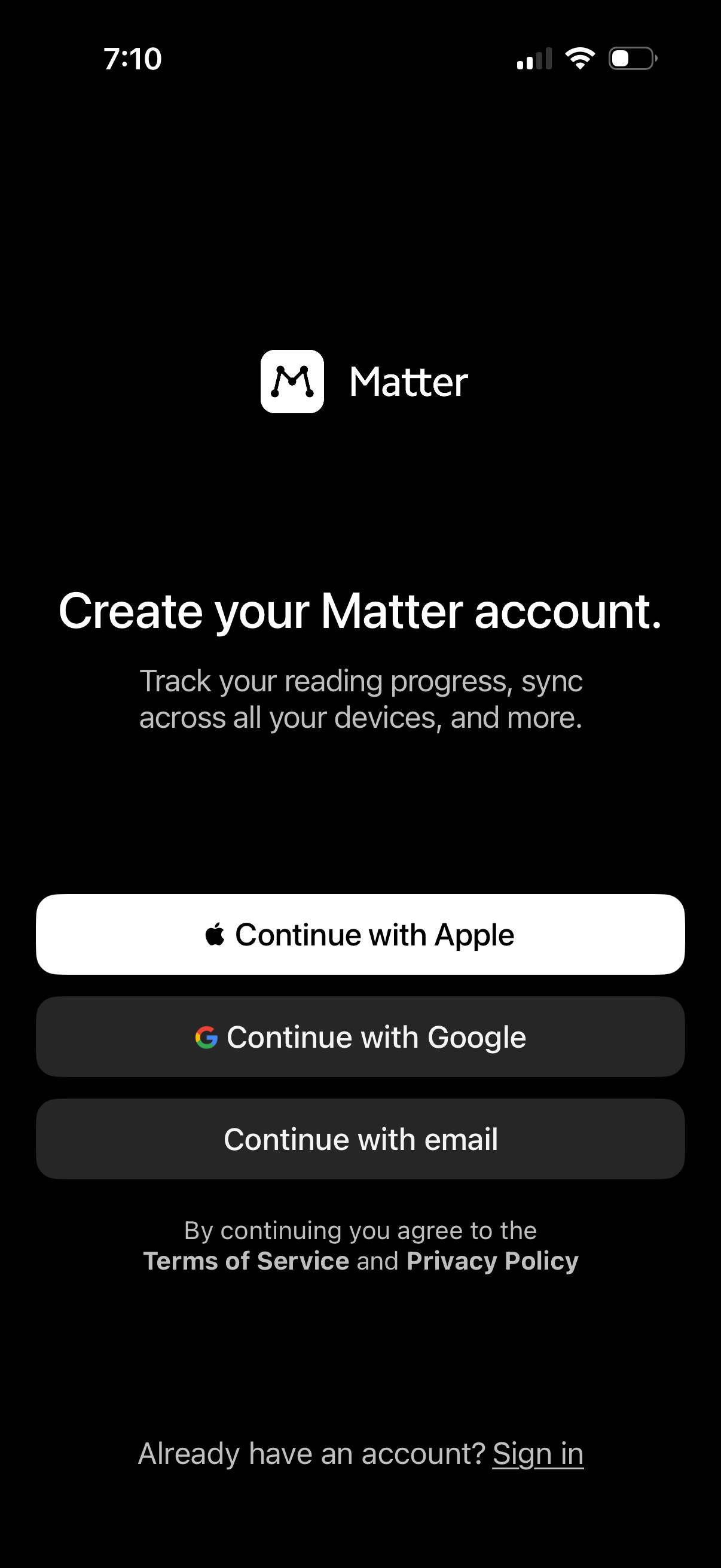 matter app screenshot 5