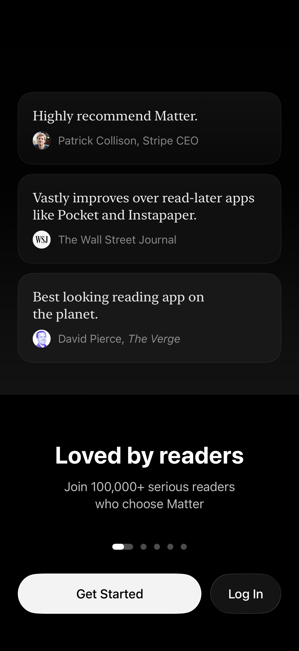 matter app screenshot 1