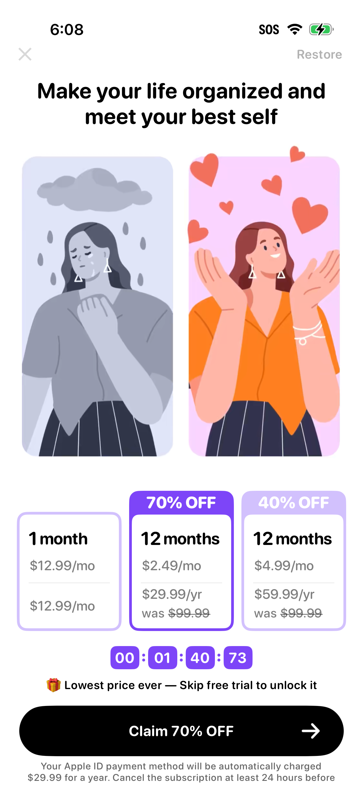 Step 2 of Me Onboarding Paywall