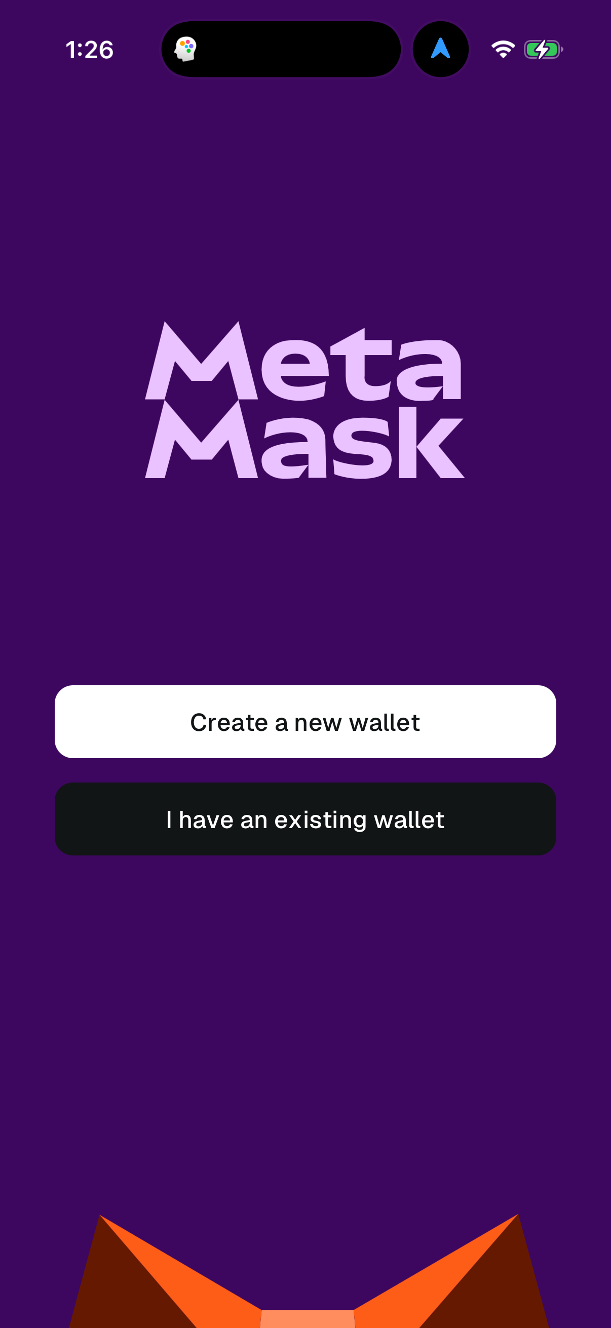 Step 1 of metamask Main_tabs