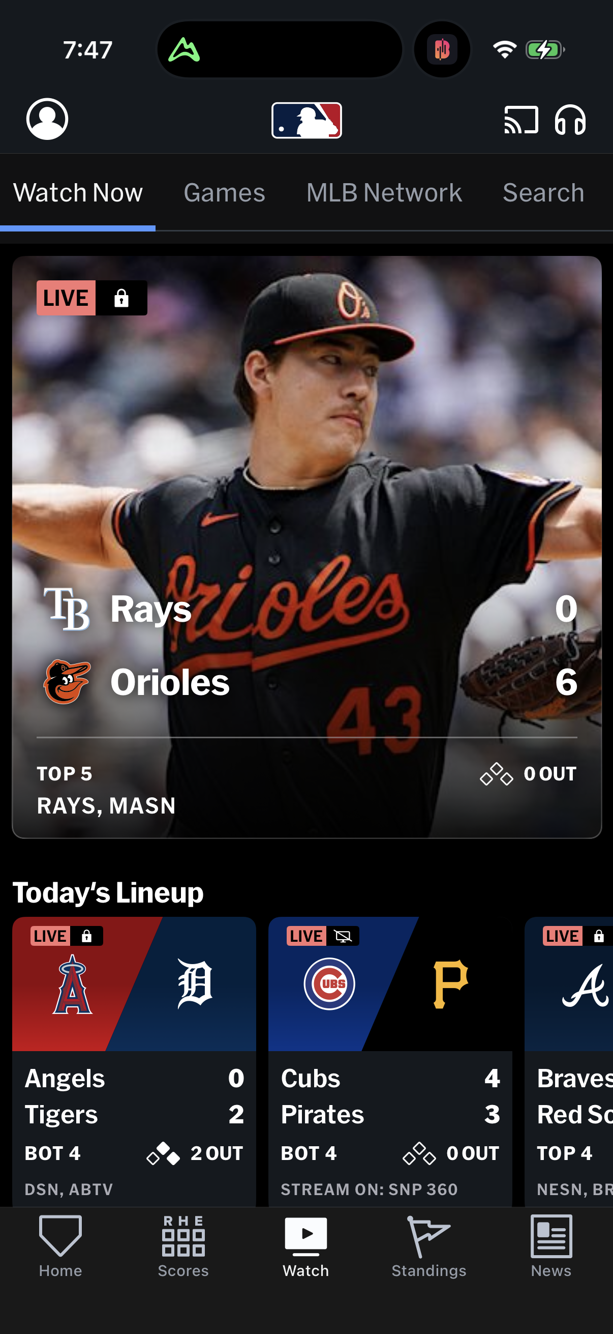 mlb screen