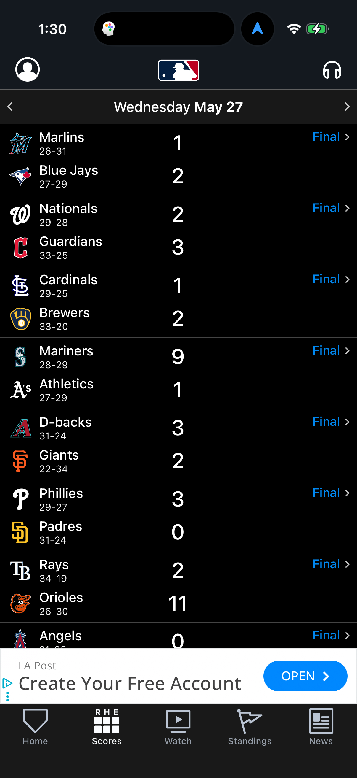 Step 2 of mlb Main_tabs