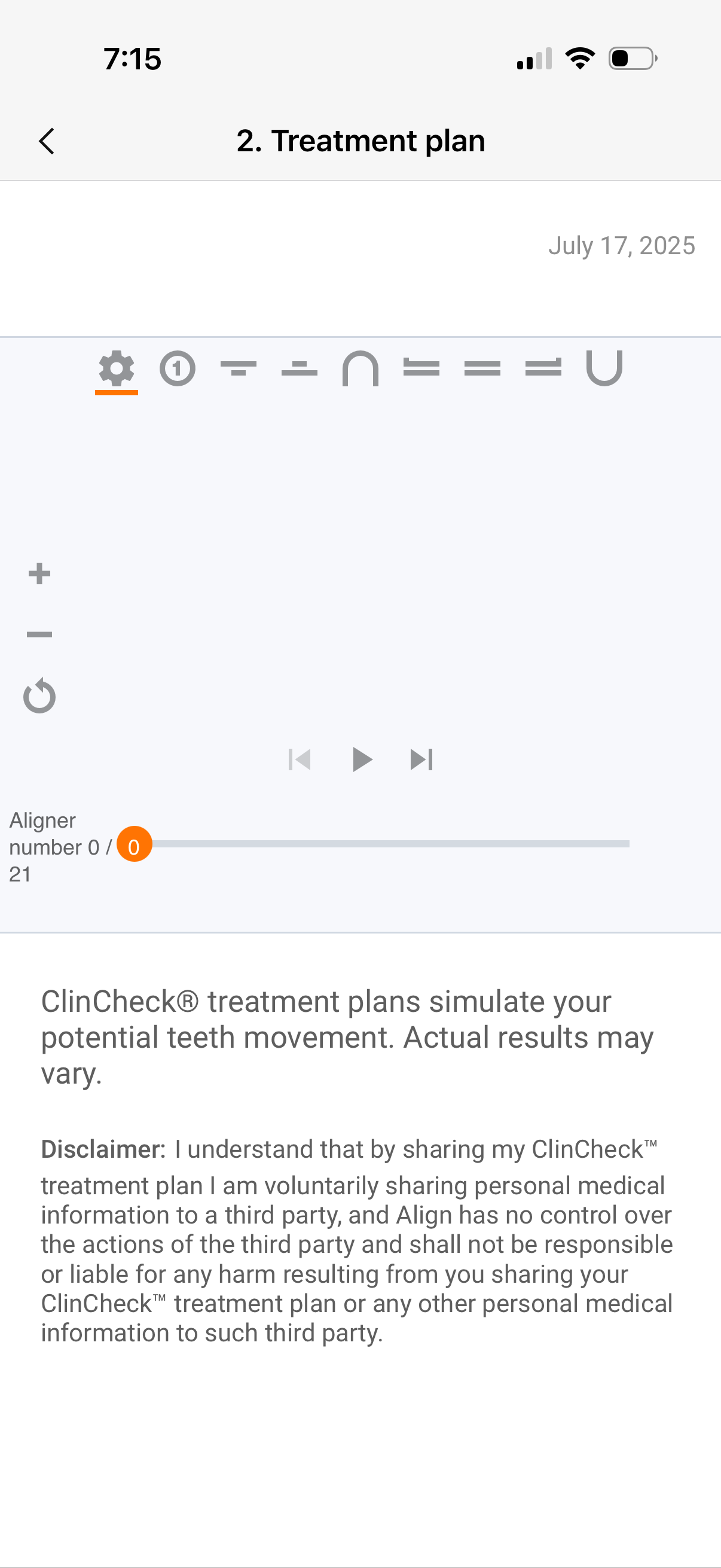 my-invsialign app screenshot 2