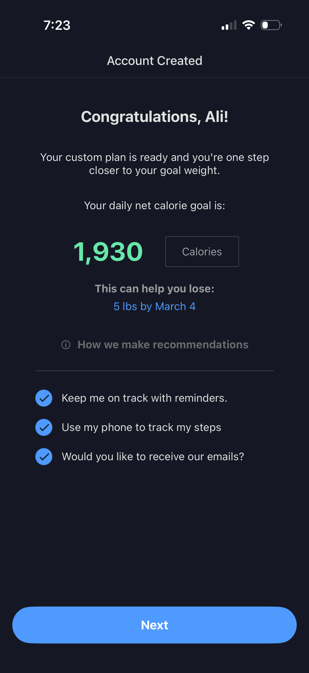 myfitnesspal app screenshot 5