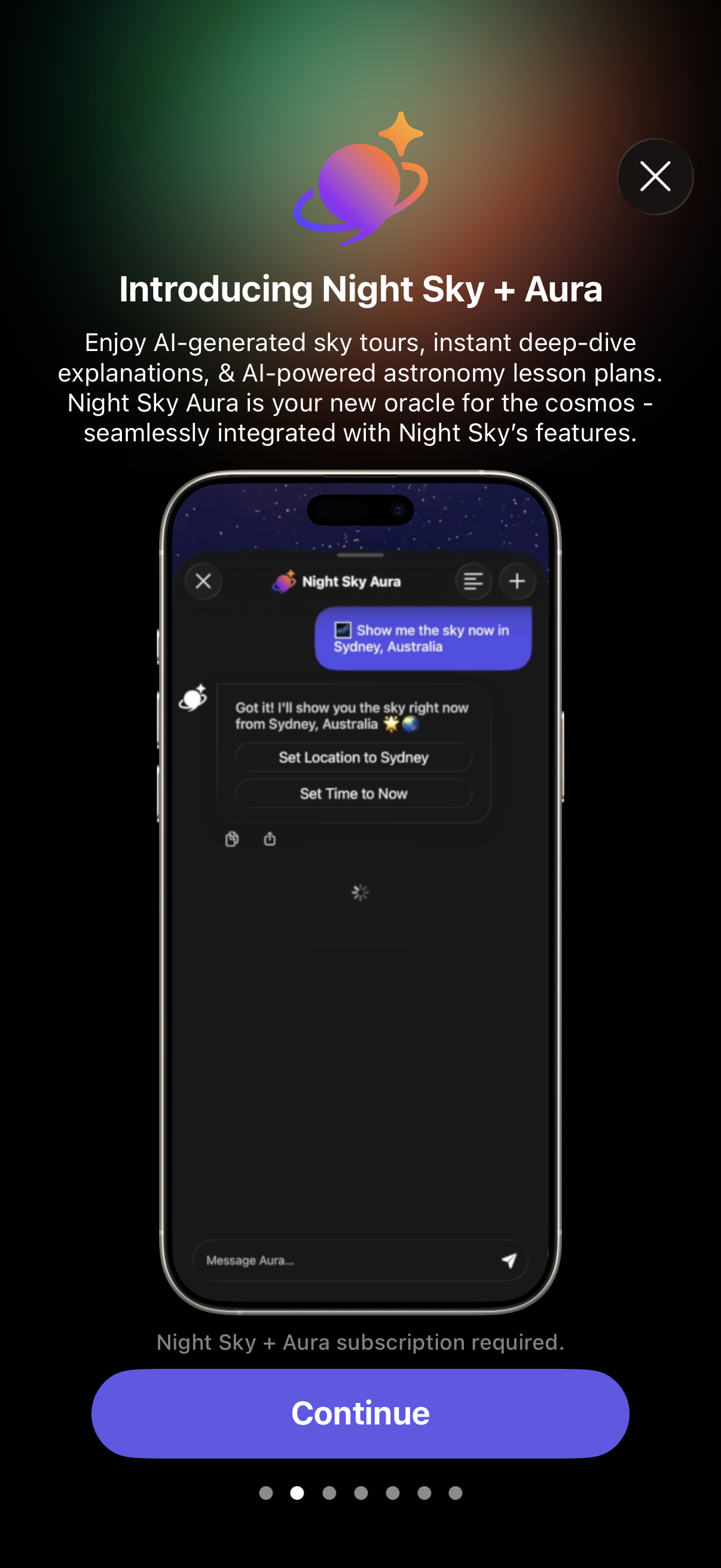 Step 3 of night-sky Onboarding