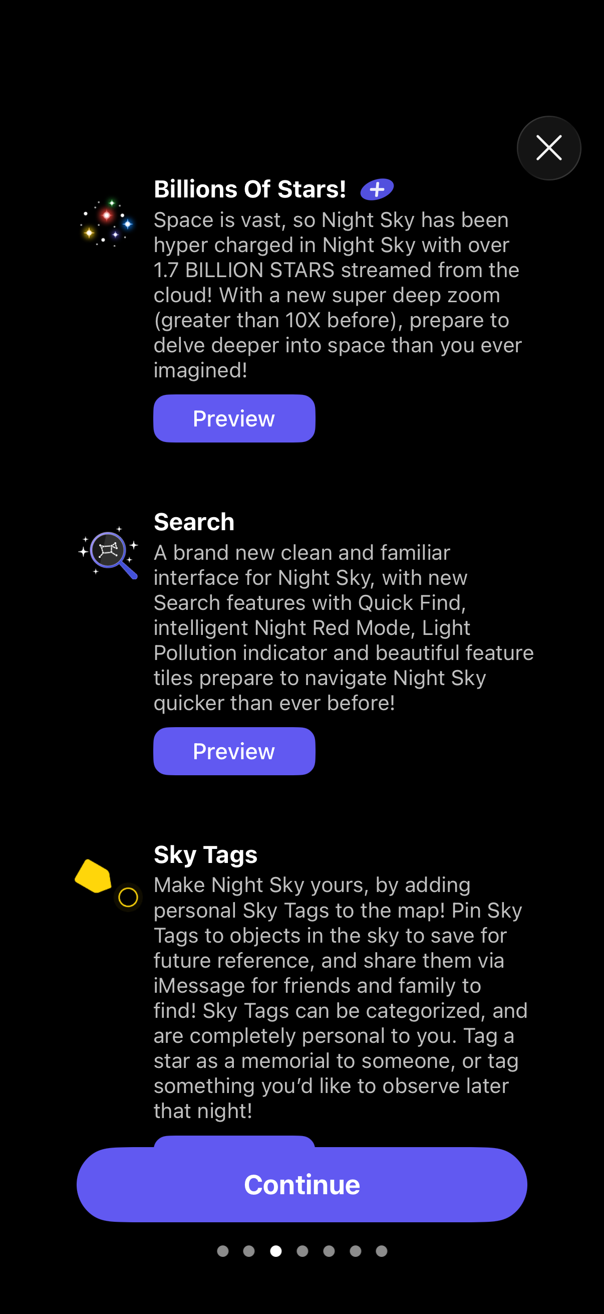 Step 4 of night-sky Onboarding