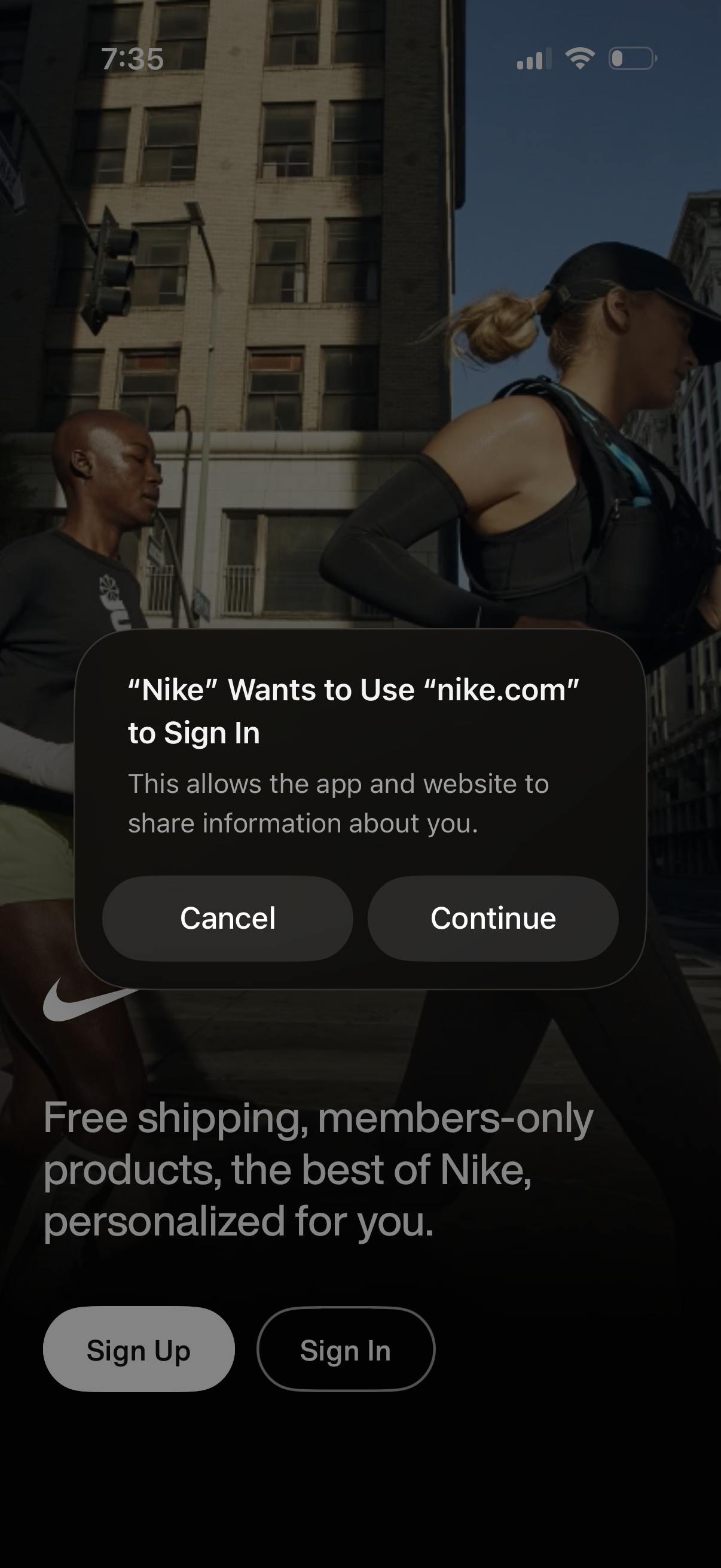 nike app screenshot 2