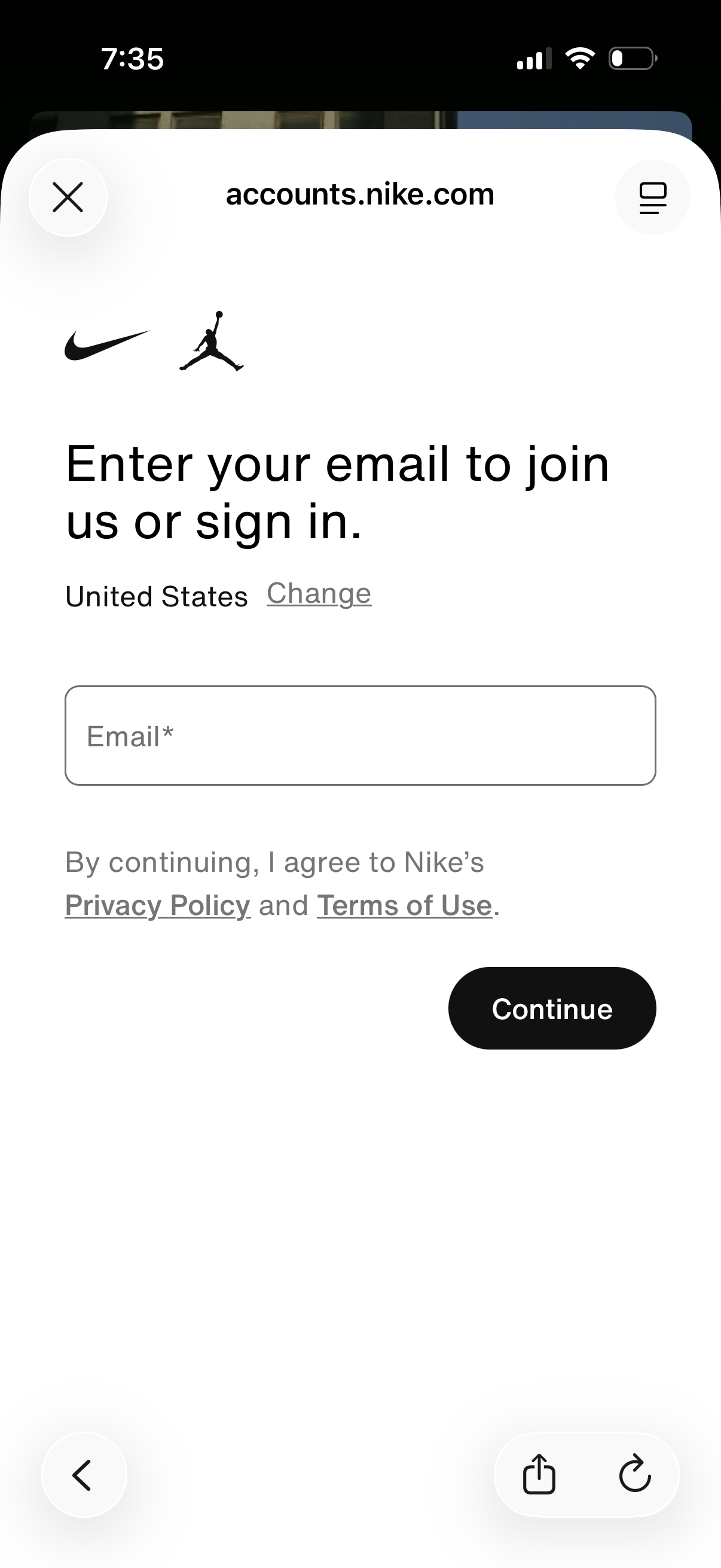 nike app screenshot 1