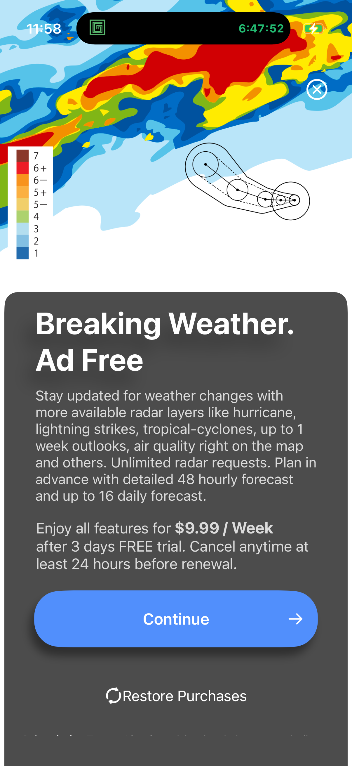 Step 1 of noaa Paywall