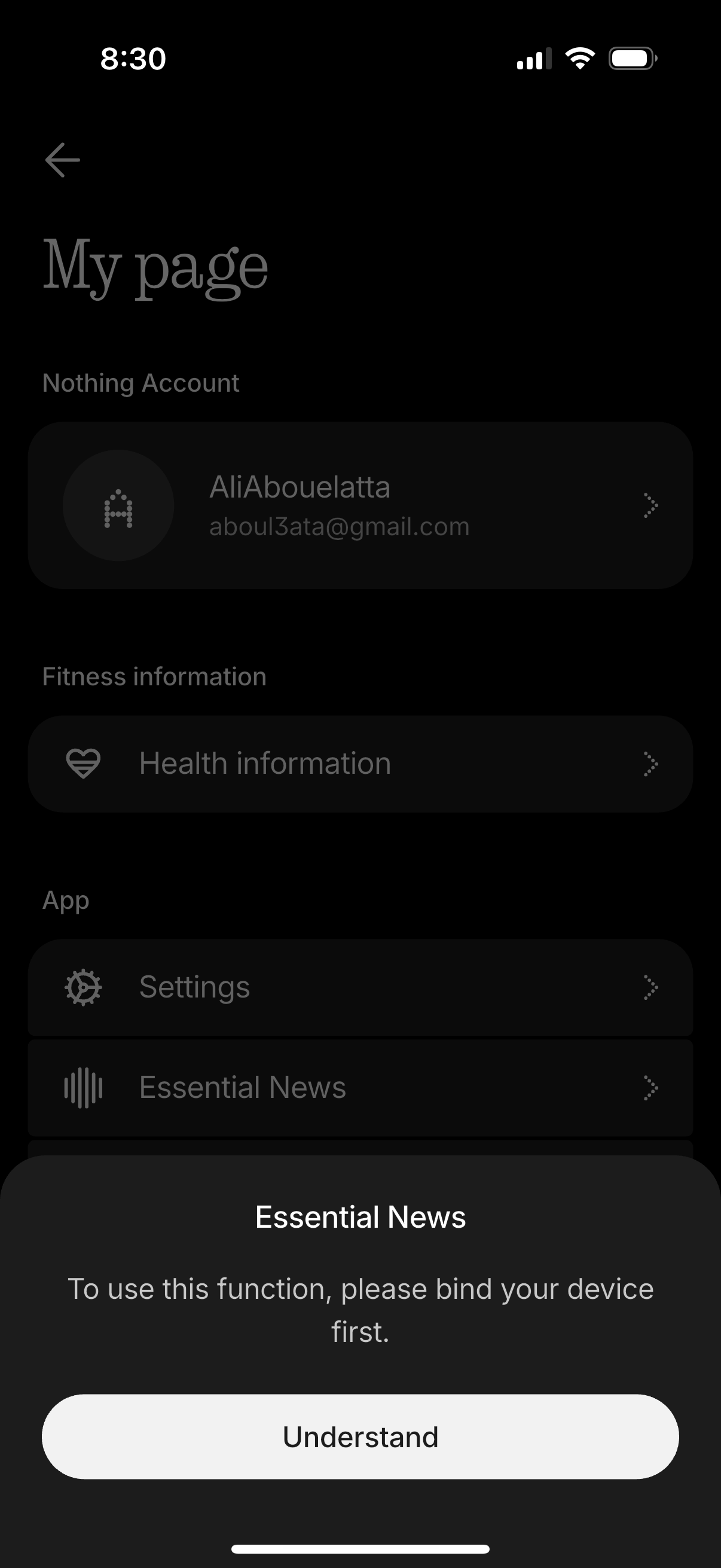 nothing-x app screenshot 3