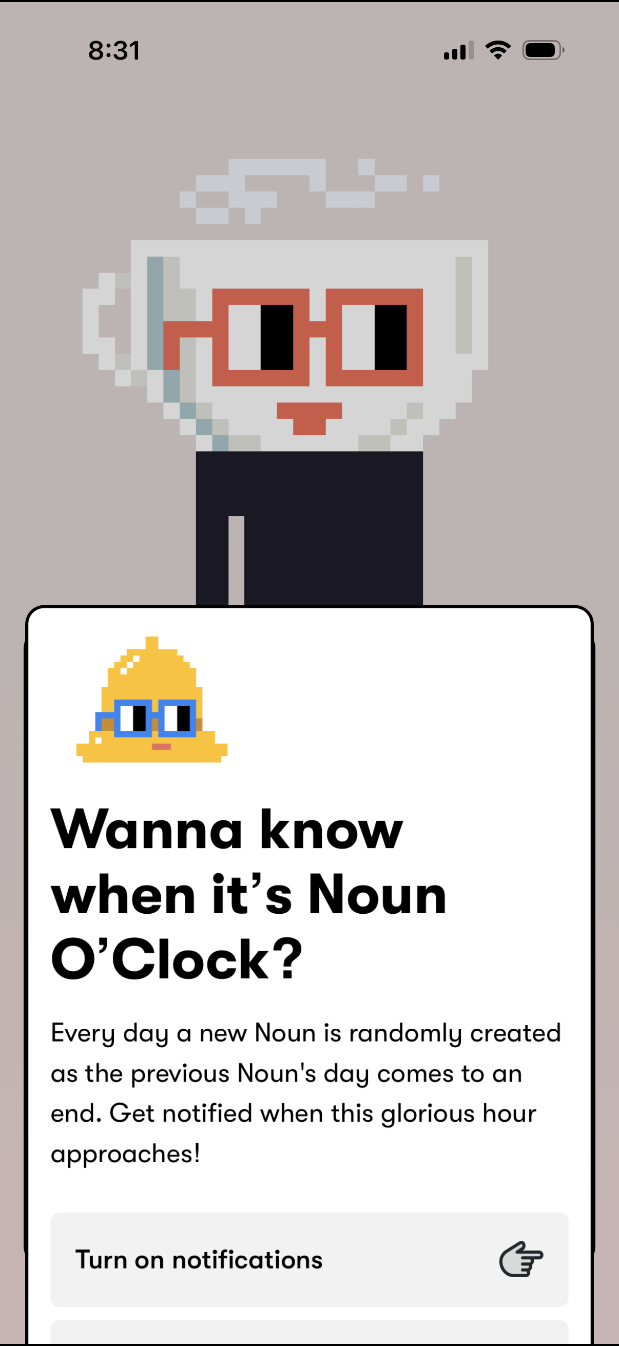 nouns enable notifications