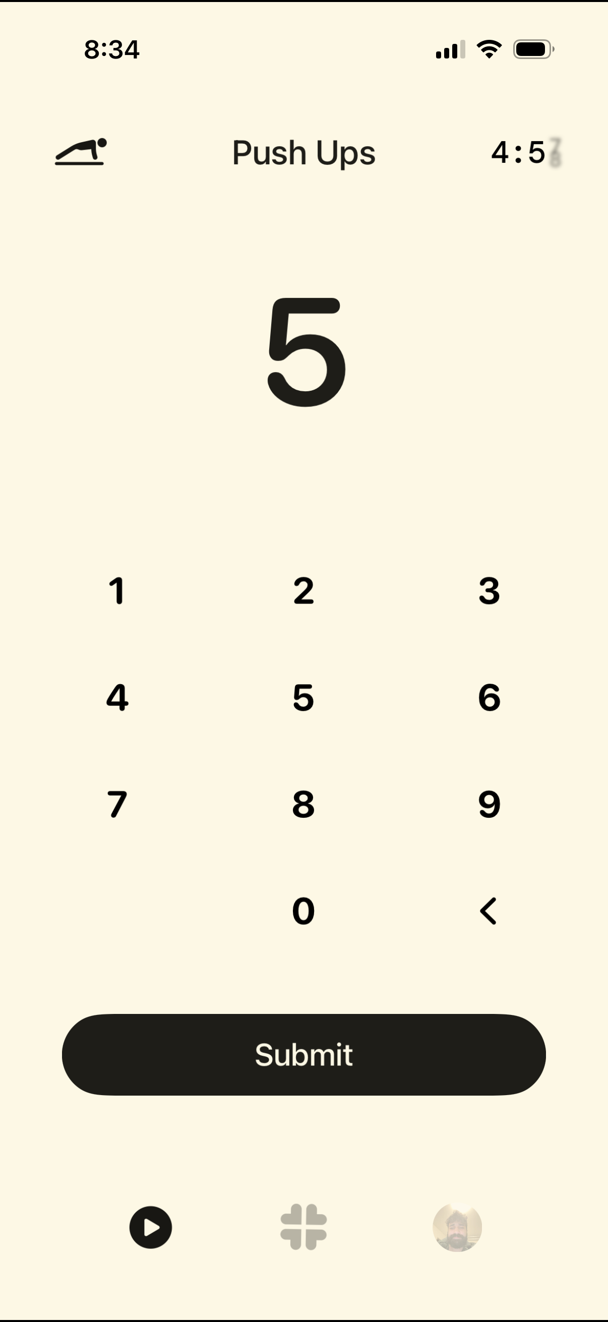 numbies switch exercise during session