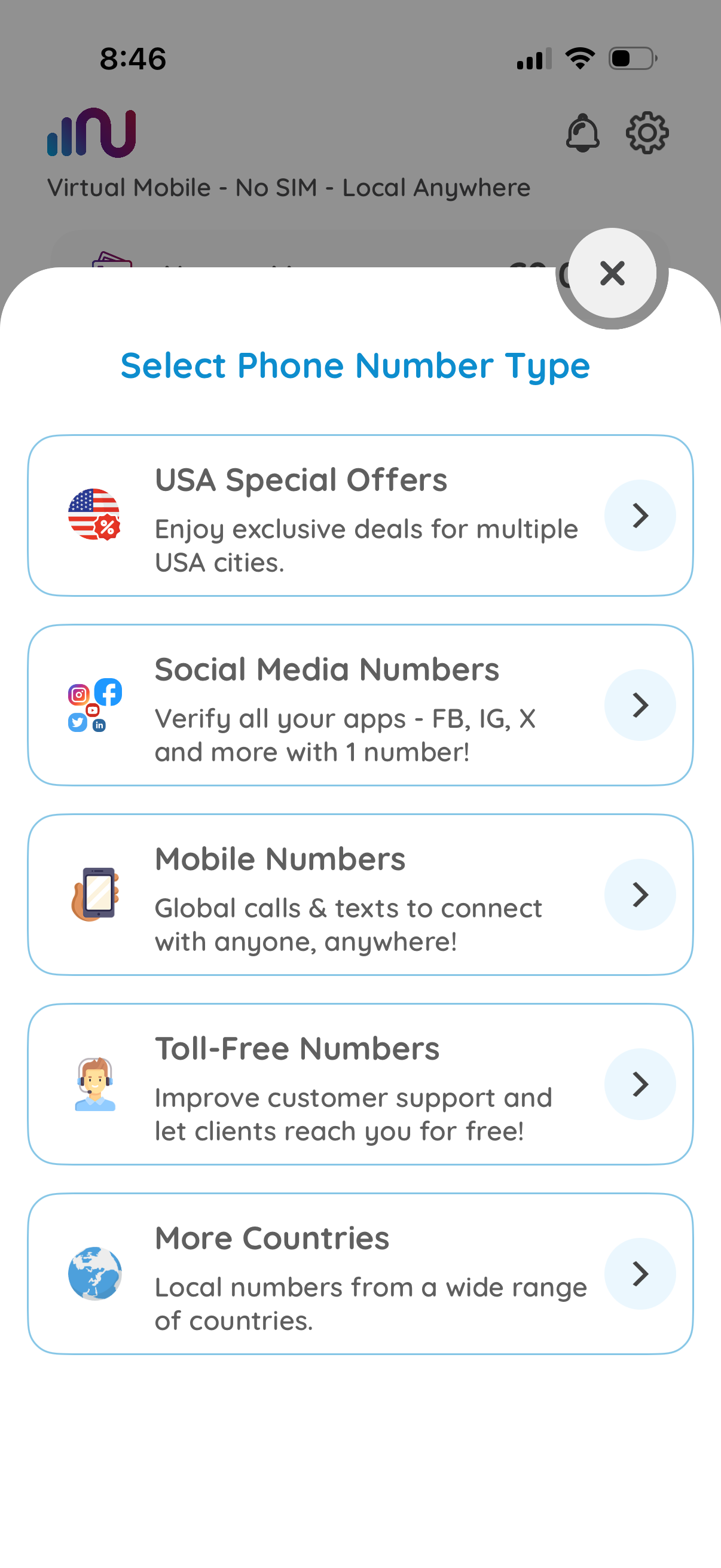 numero buy phone number plan