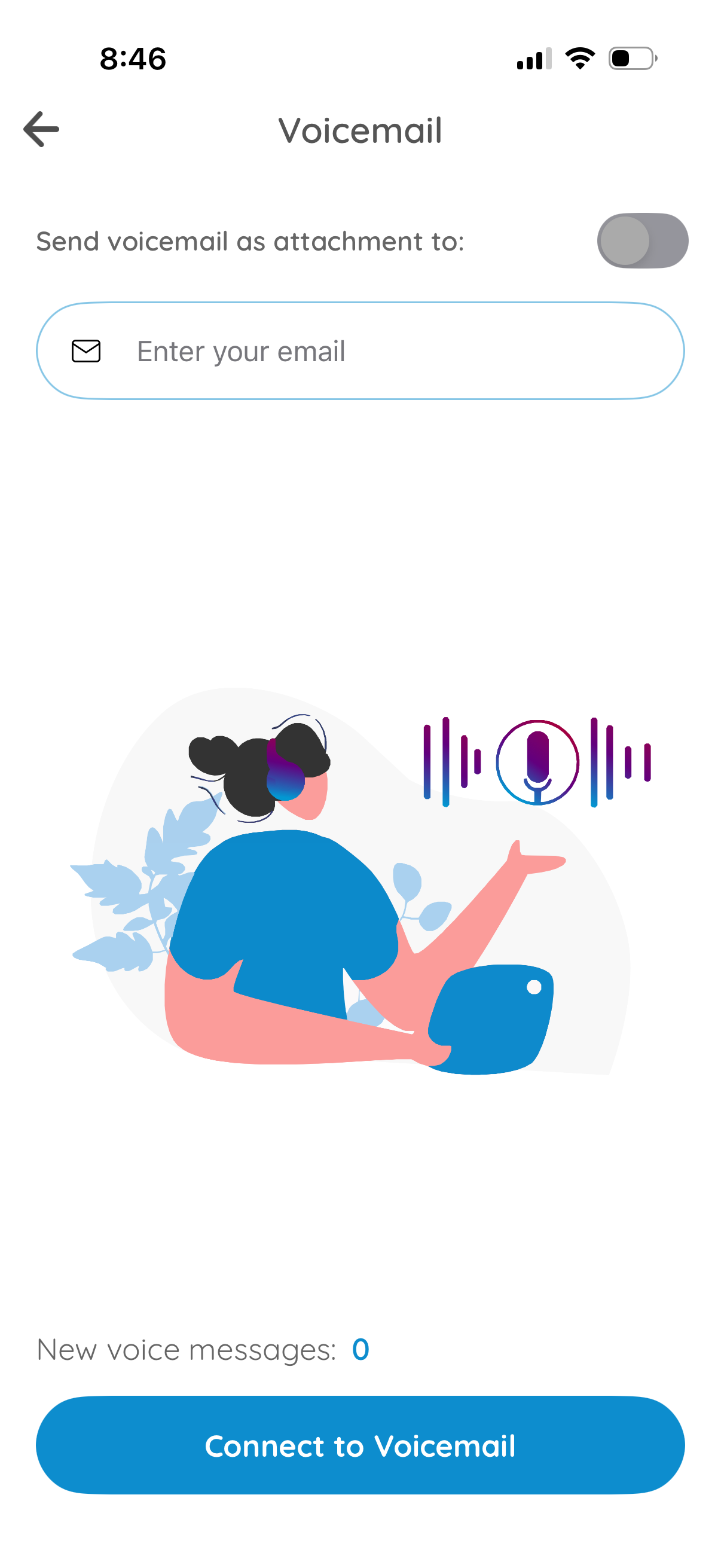 numero set up voicemail