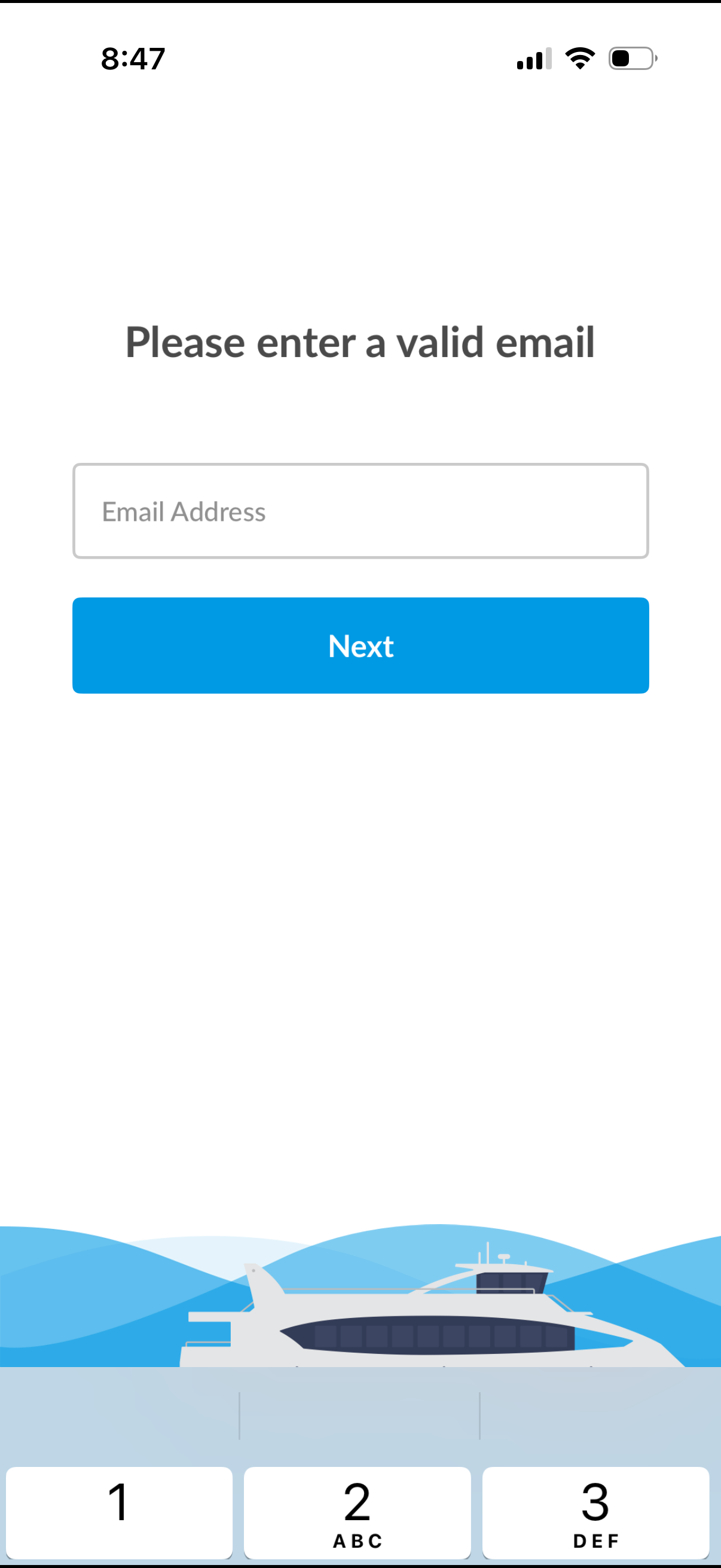 NYC-ferry sign in with email