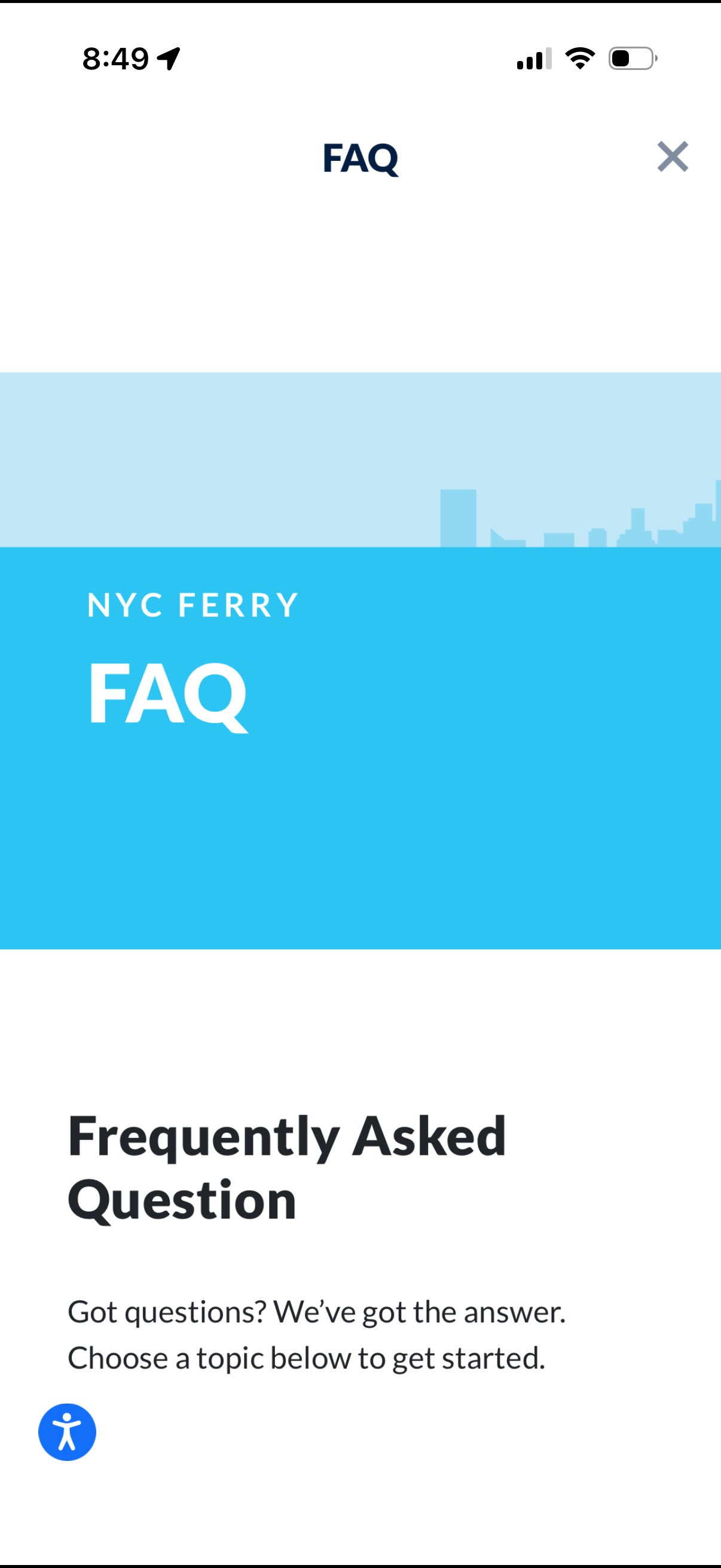 NYC-ferry app screenshot 5