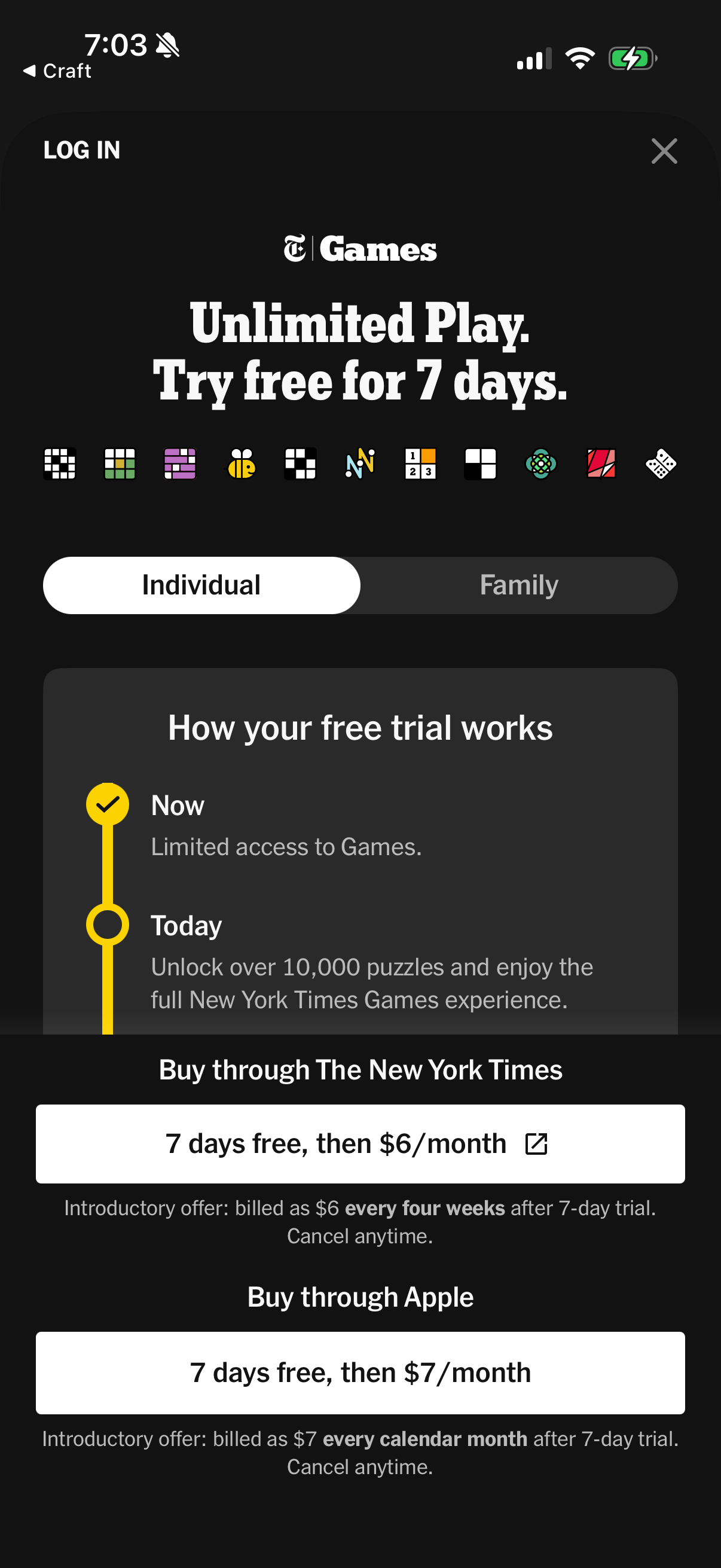 nyt-games screen