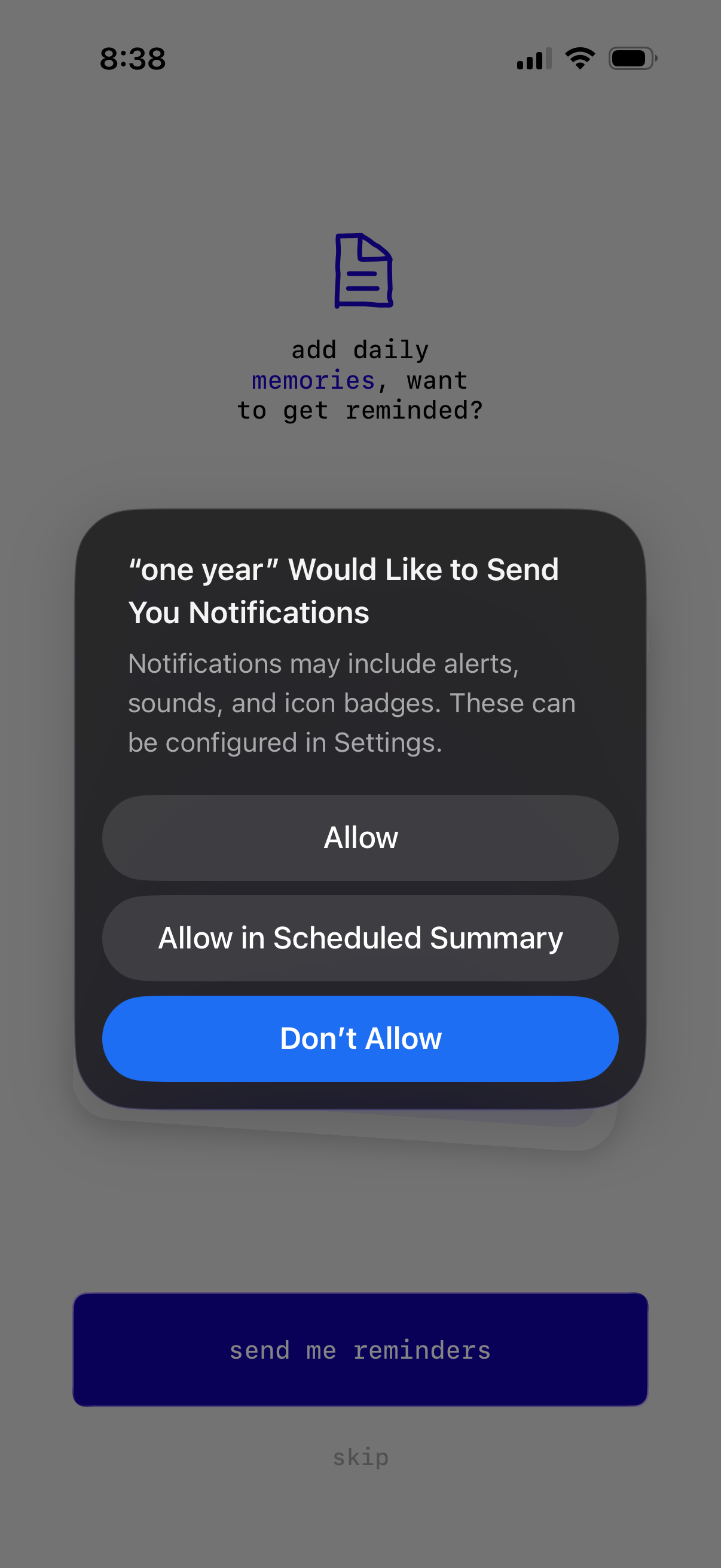 one-year app screenshot 10