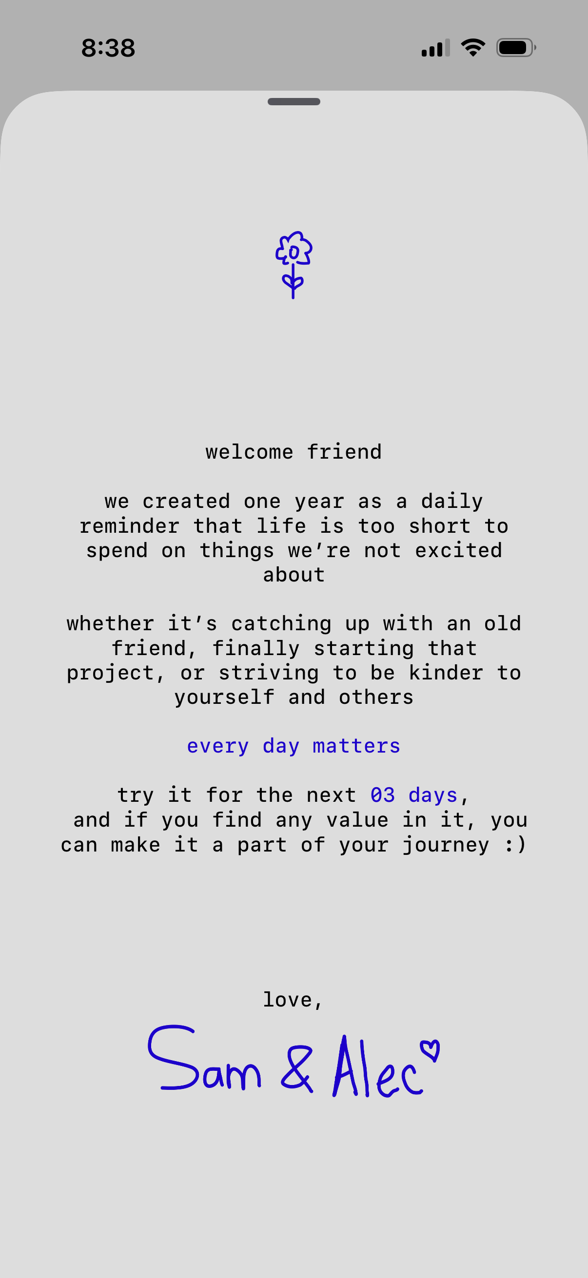 one-year app screenshot 6