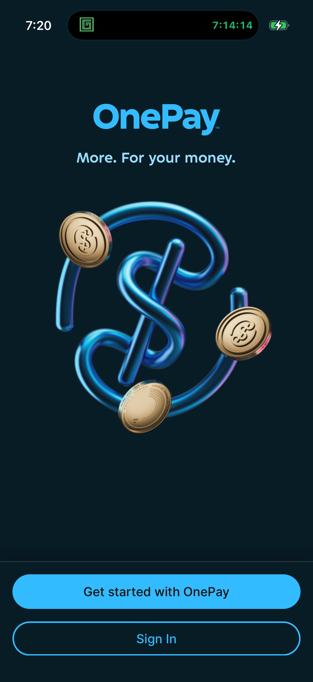 onepay sign up with phone