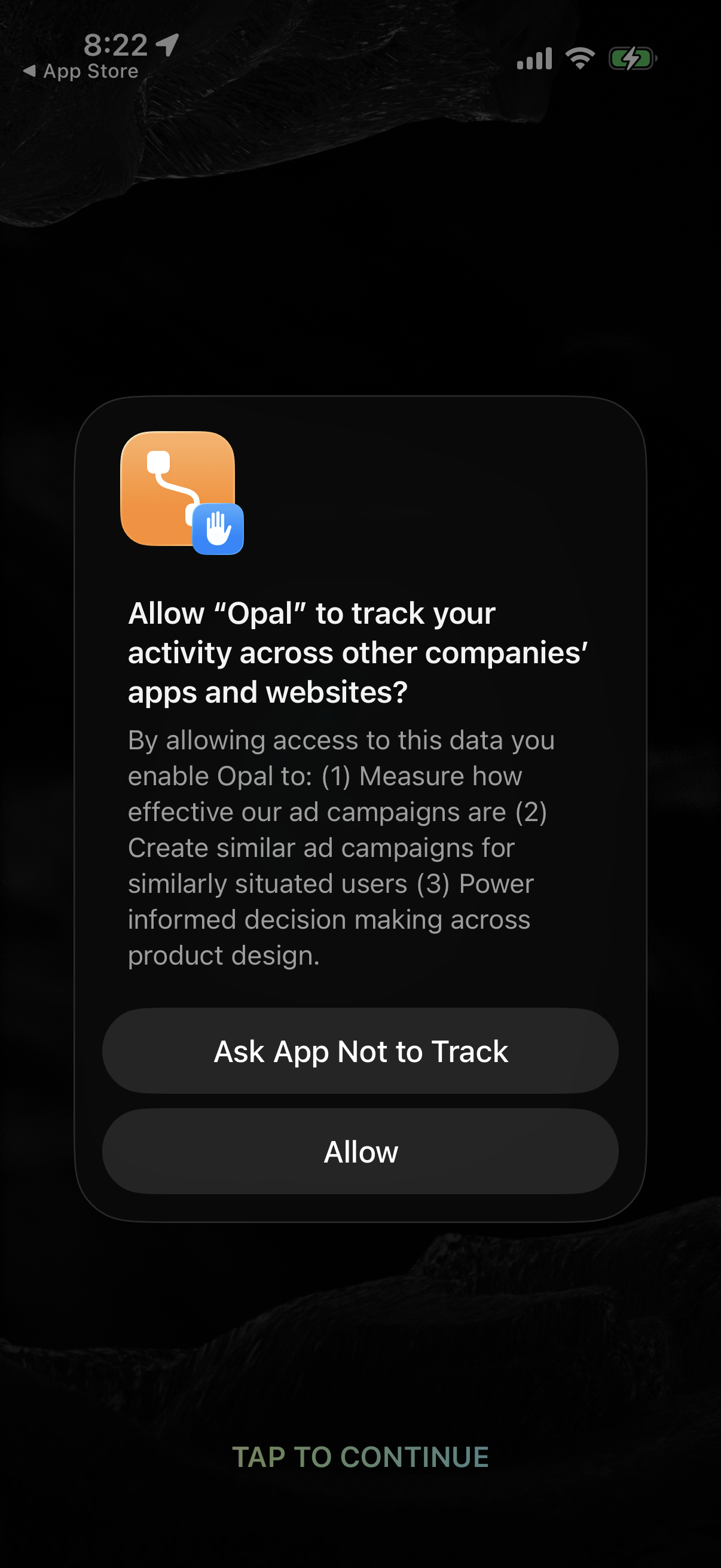Step 1 of Opal Onboarding