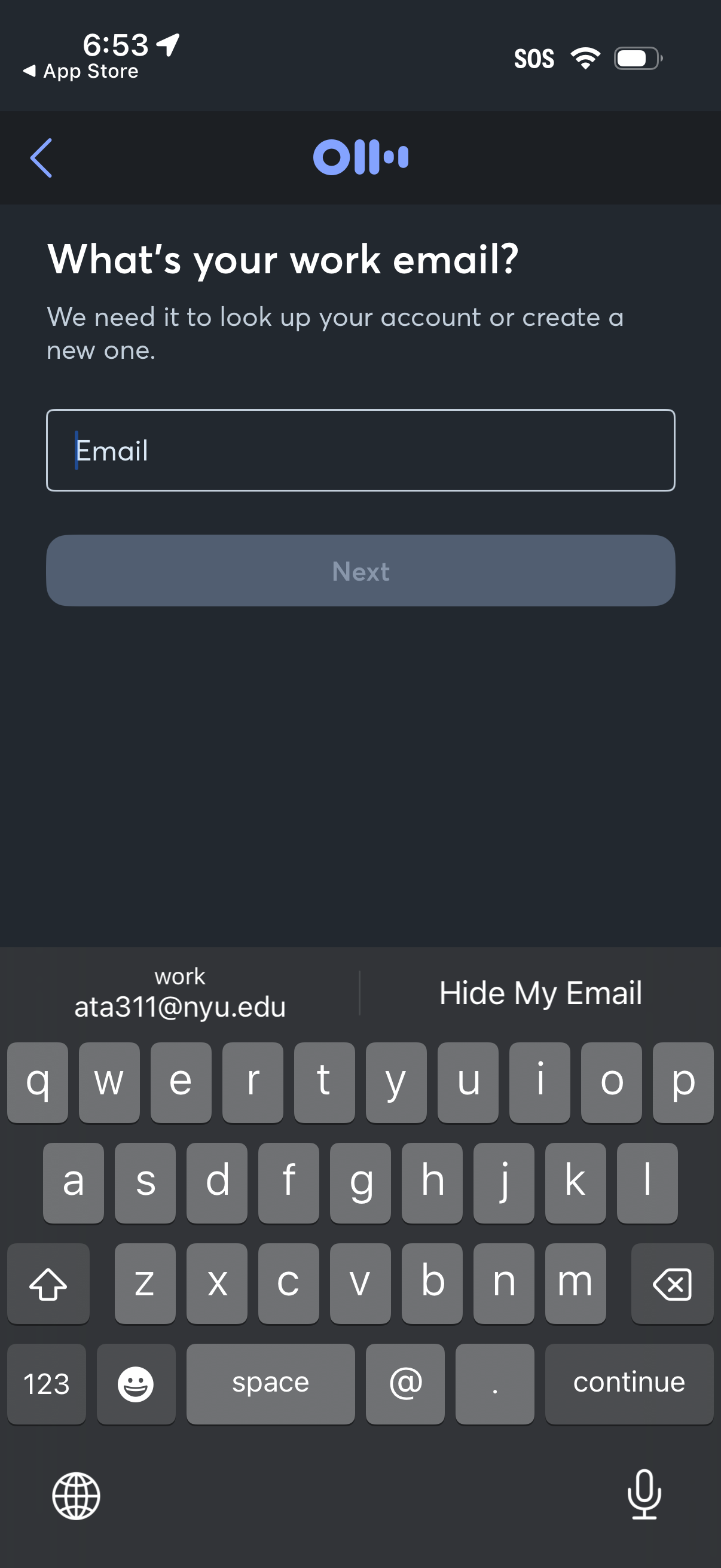 otter sign in with email