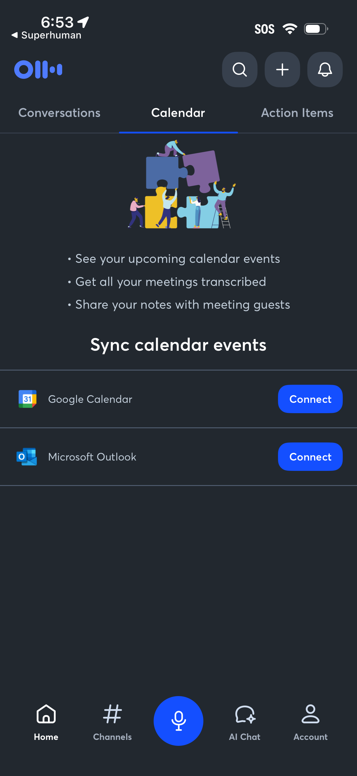 otter connect calendar