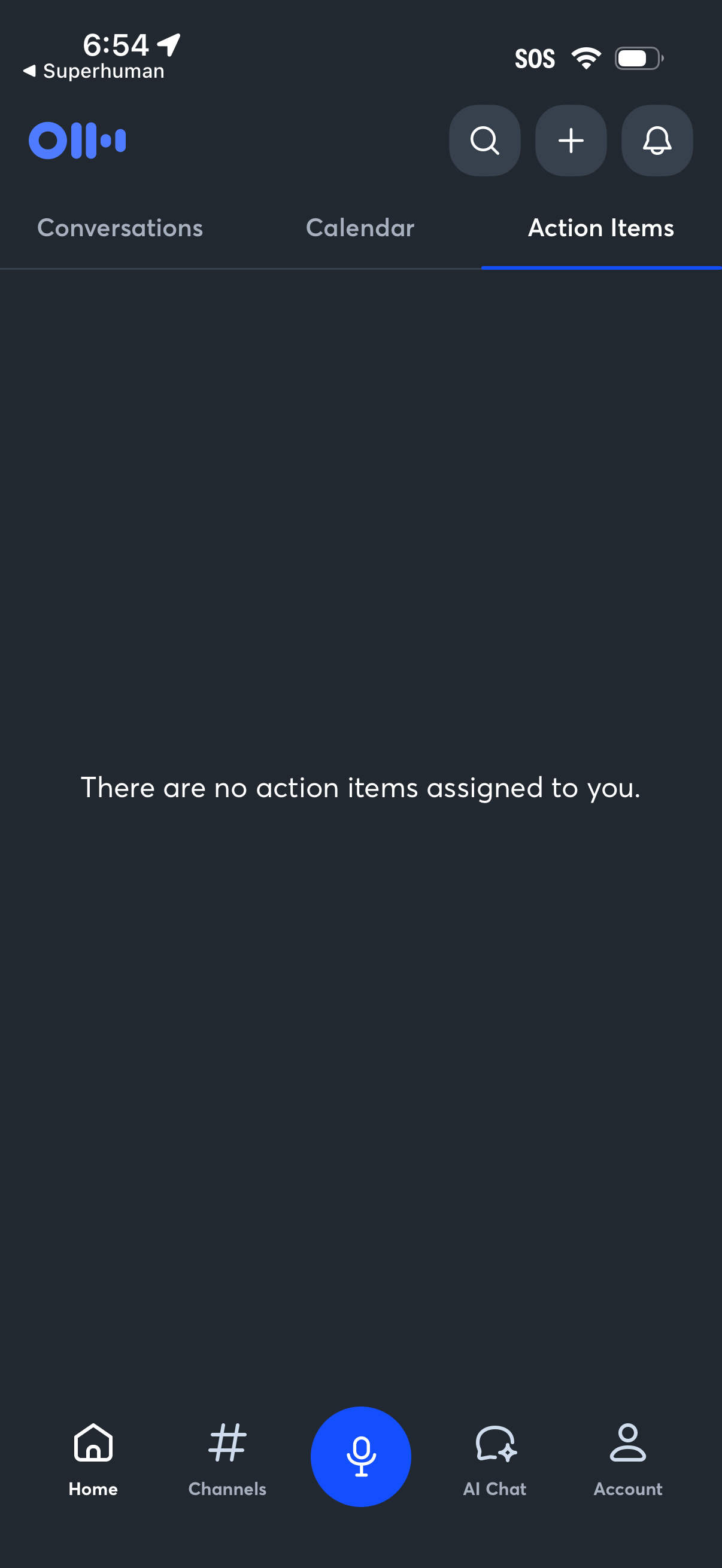 otter open action menu