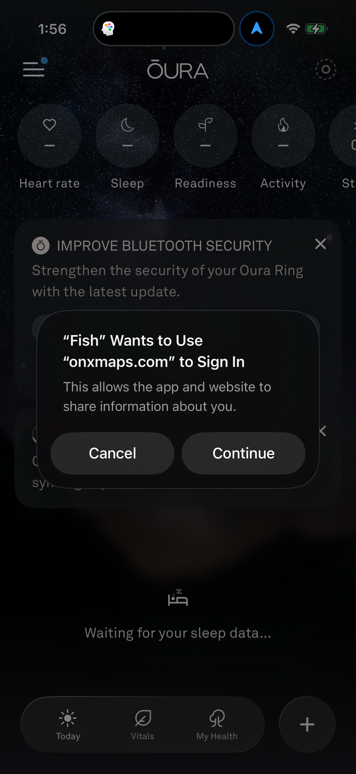 Step 1 of oura Main_tabs