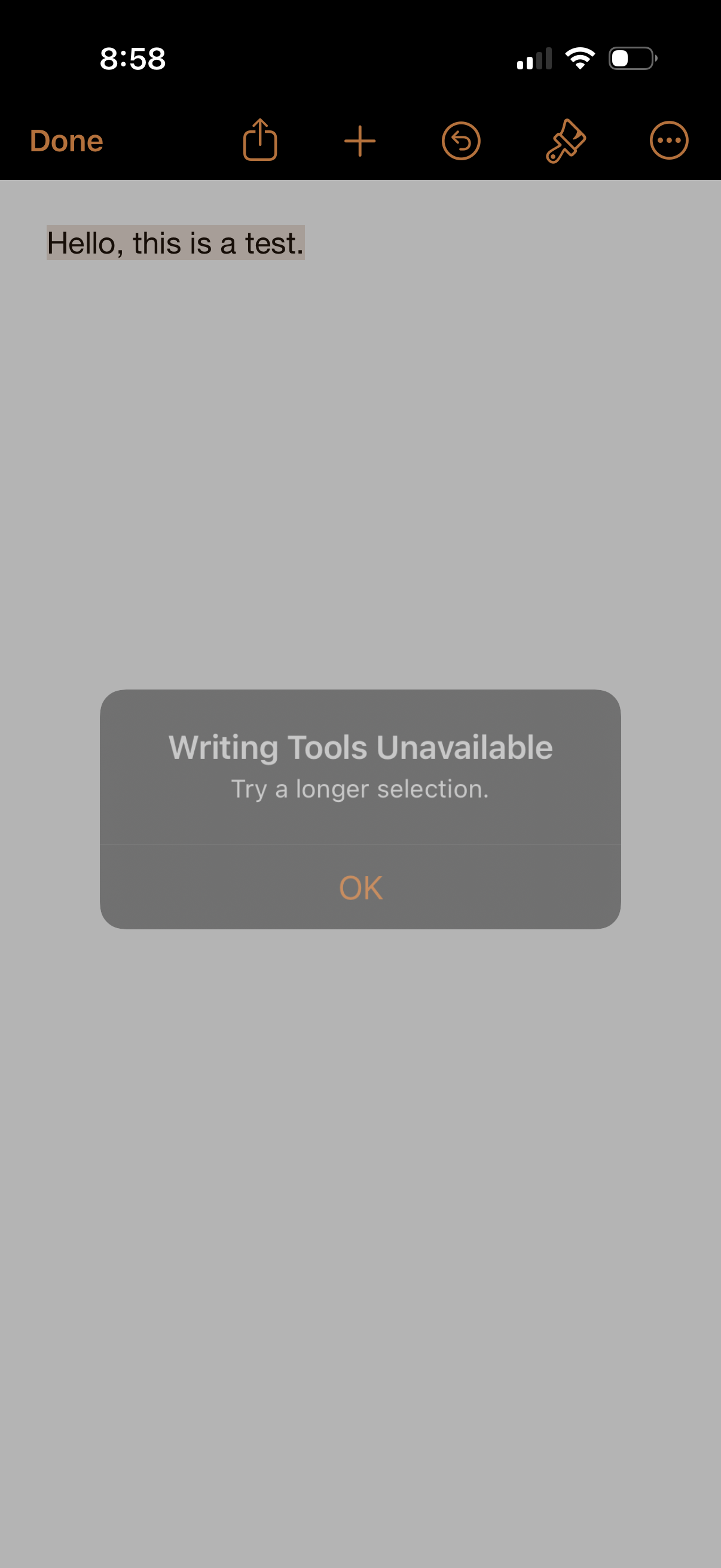 pages compose text with assistant
