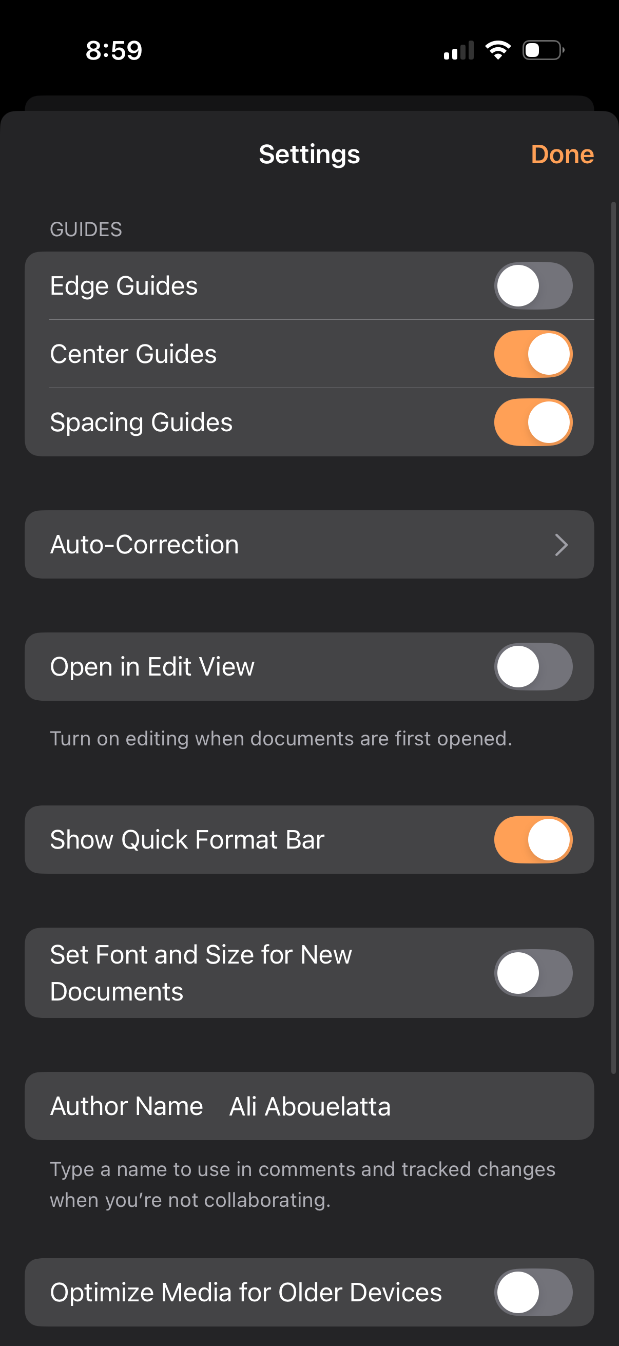 pages app screenshot 2