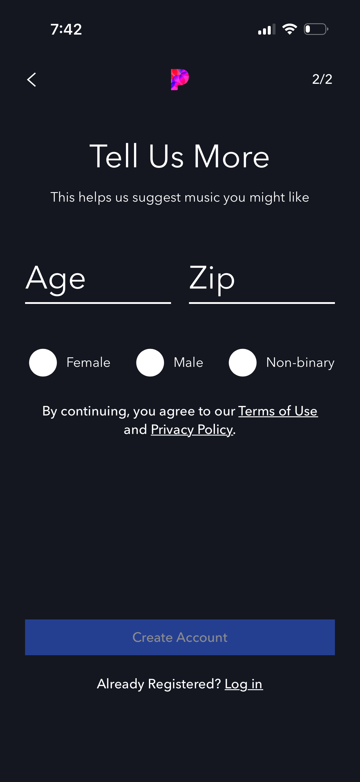 pandora app screenshot 3