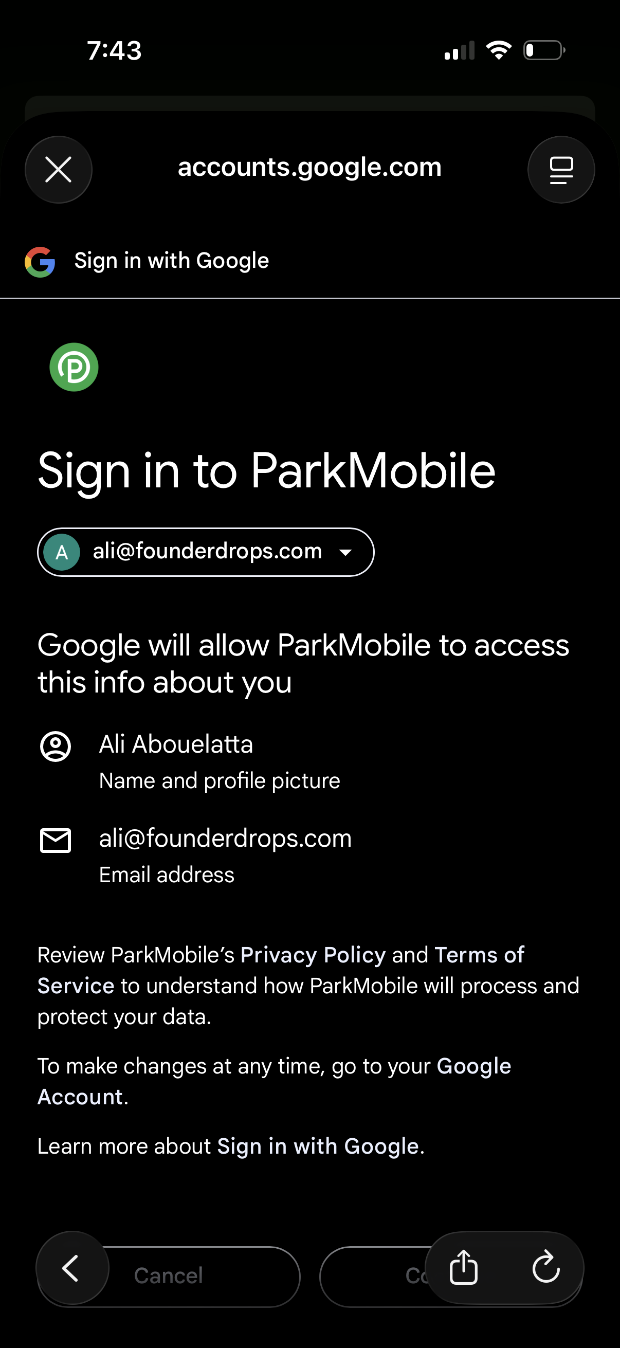 parkmobile app screenshot 5