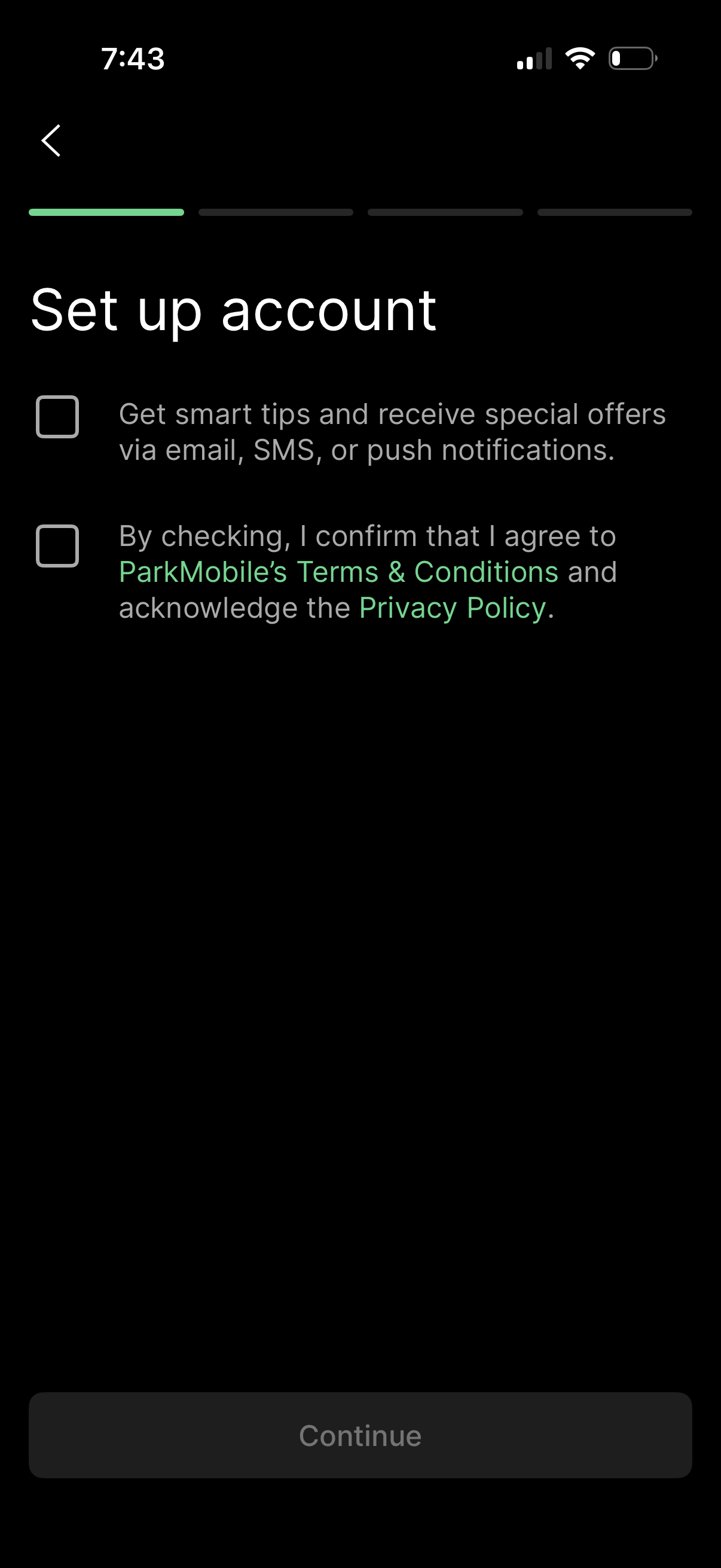 parkmobile app screenshot 4