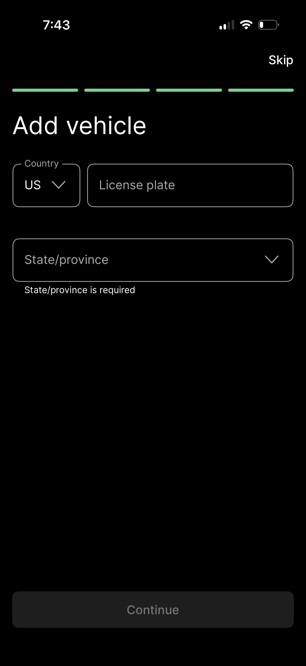 parkmobile app screenshot 1