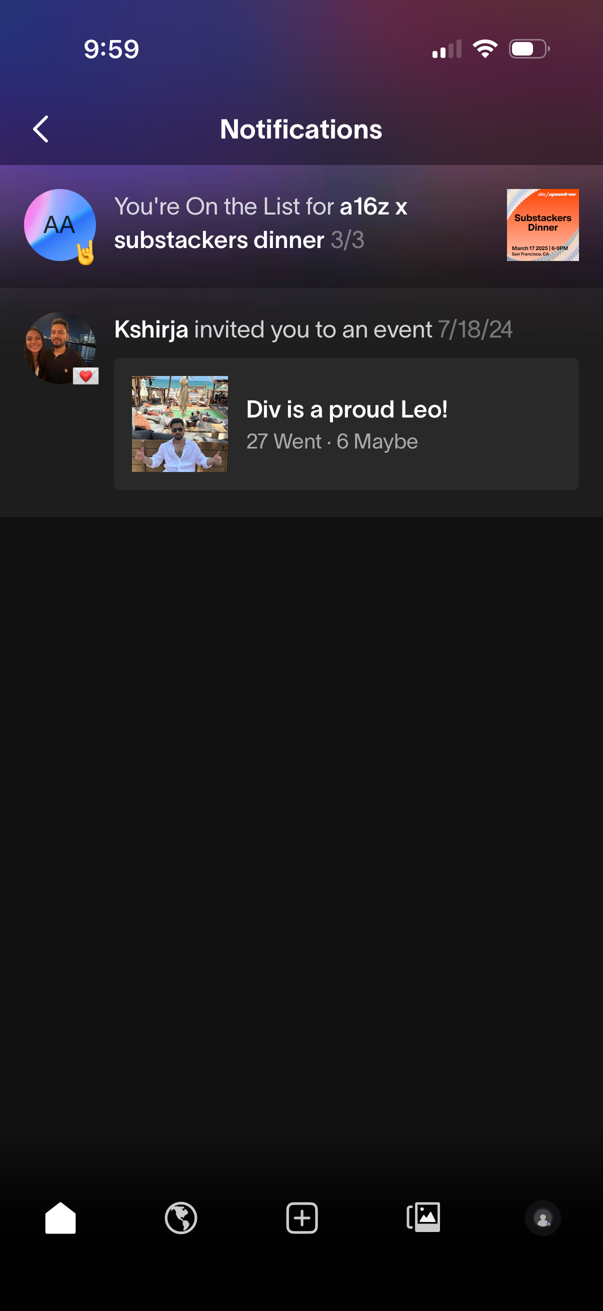 partiful app screenshot 1